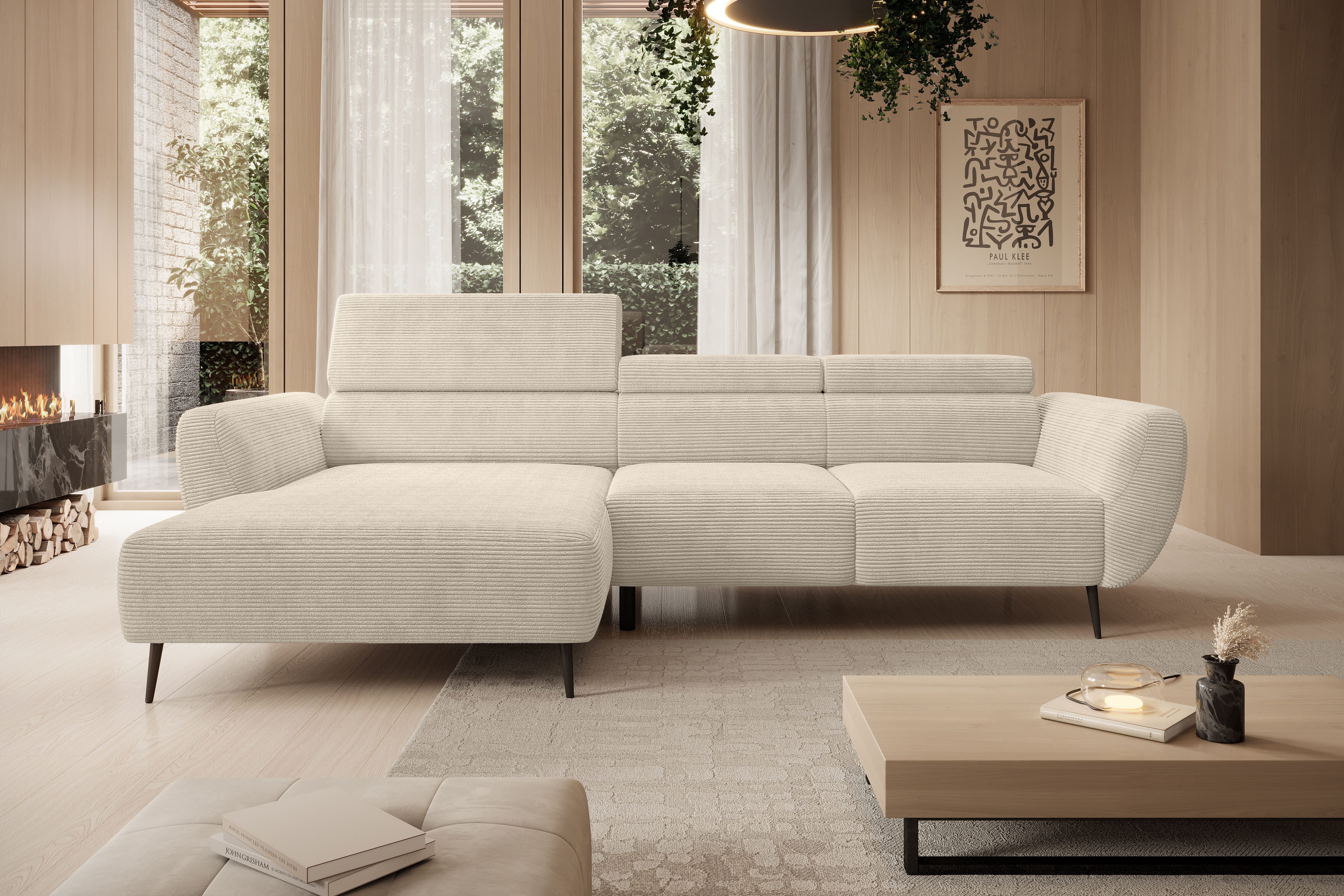 WERK2 Ecksofa Alisson, mit elektrischer Sitztiefenverstellung, günstig online kaufen