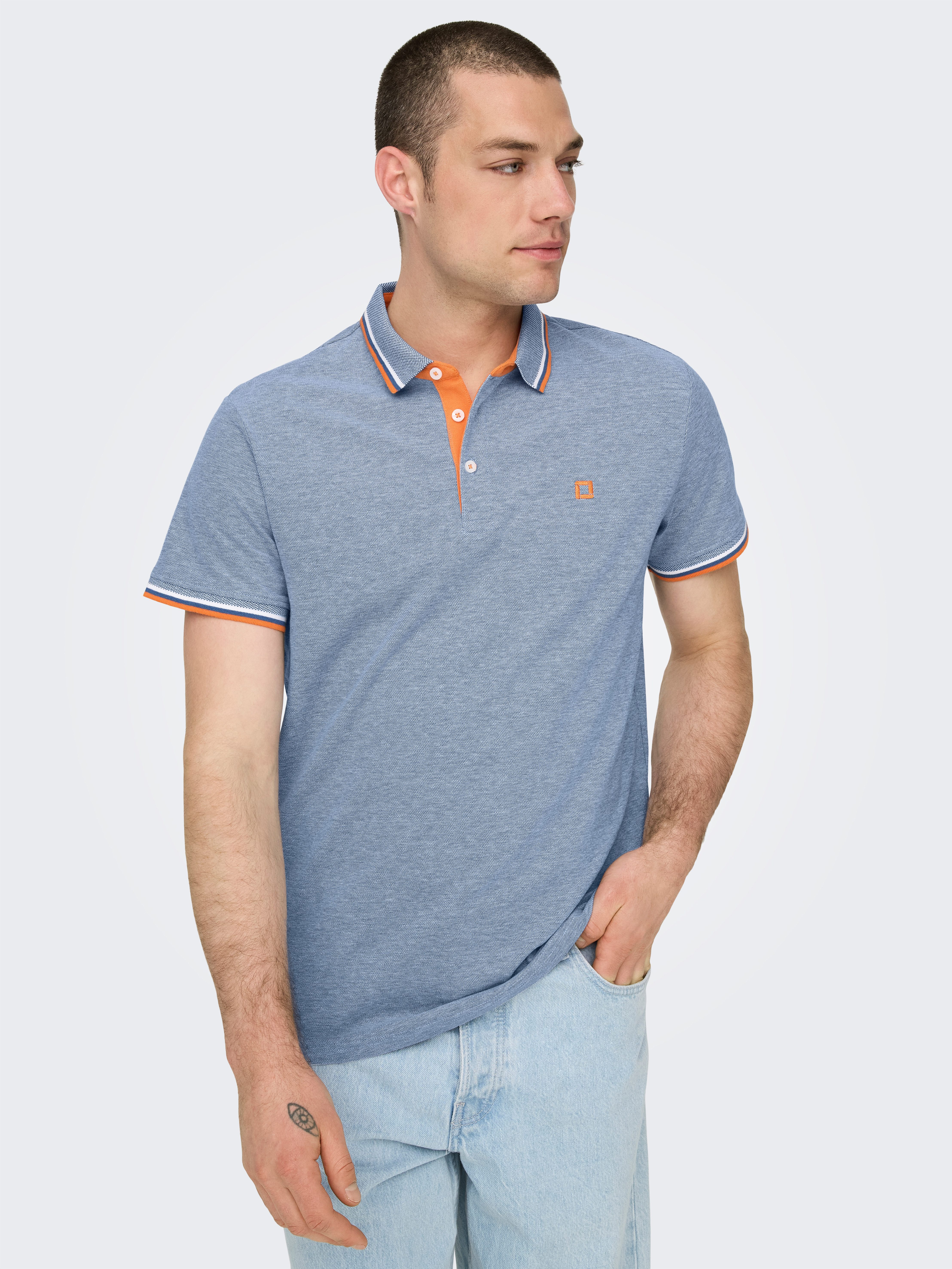 ONLY & SONS Poloshirt ONSFLETCHER SLIM SS POLO NOOS Baumwolle, normal geschnitten
