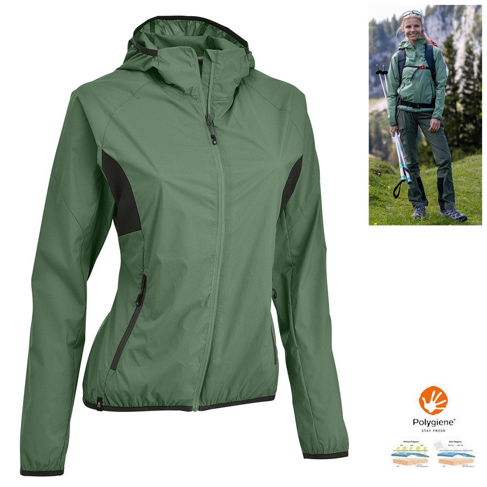 Maul Trekkingjacke Maul Zyklon Damen Funktionsjacke – ultraleichte Windjacke, green