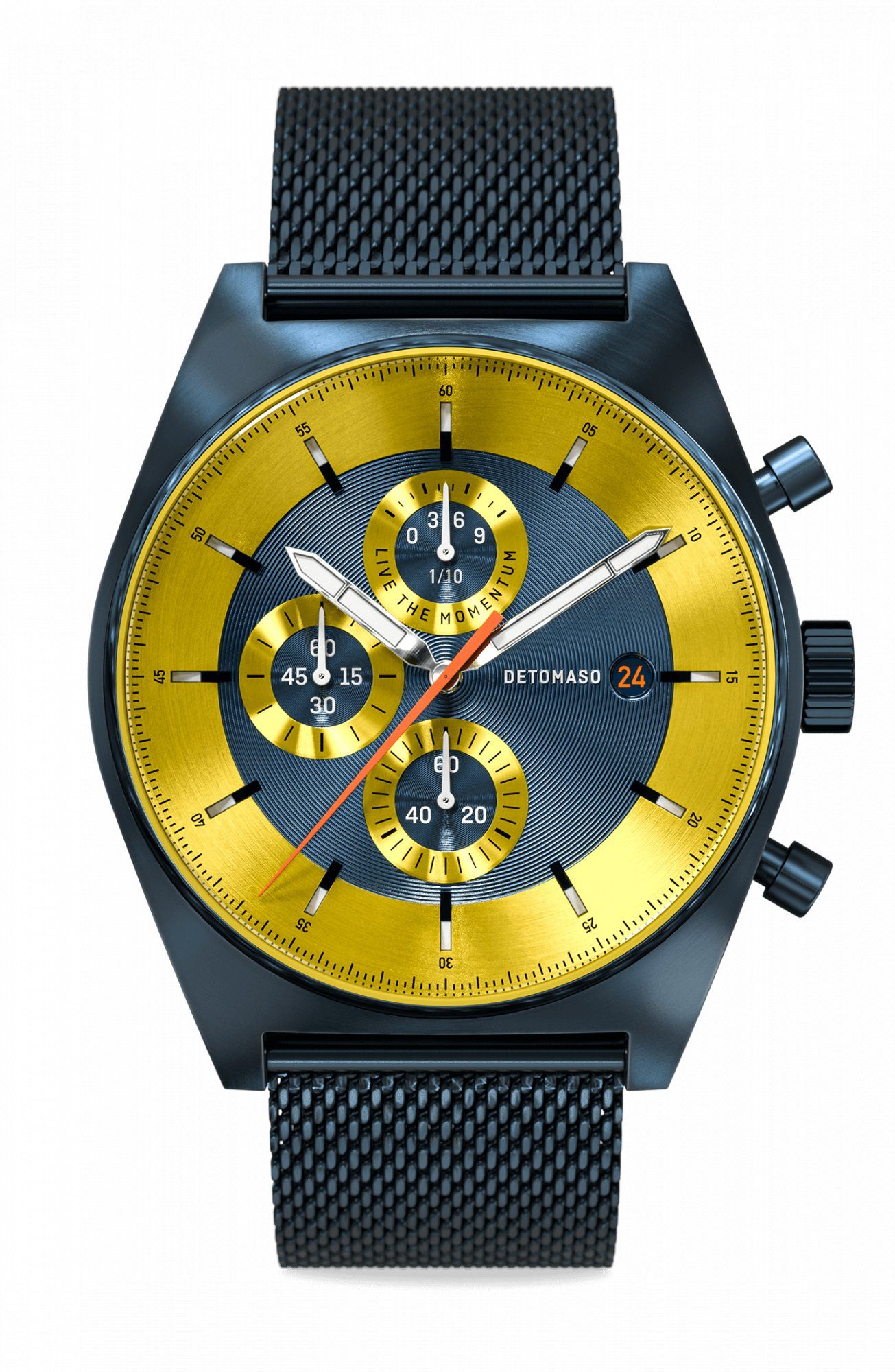 DETOMASO Chronograph D10 LIMITED EDITION BLUE YELLOW