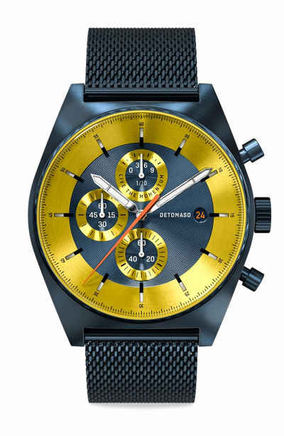 DETOMASO Chronograph D10 LIMITED EDITION BLUE YELLOW