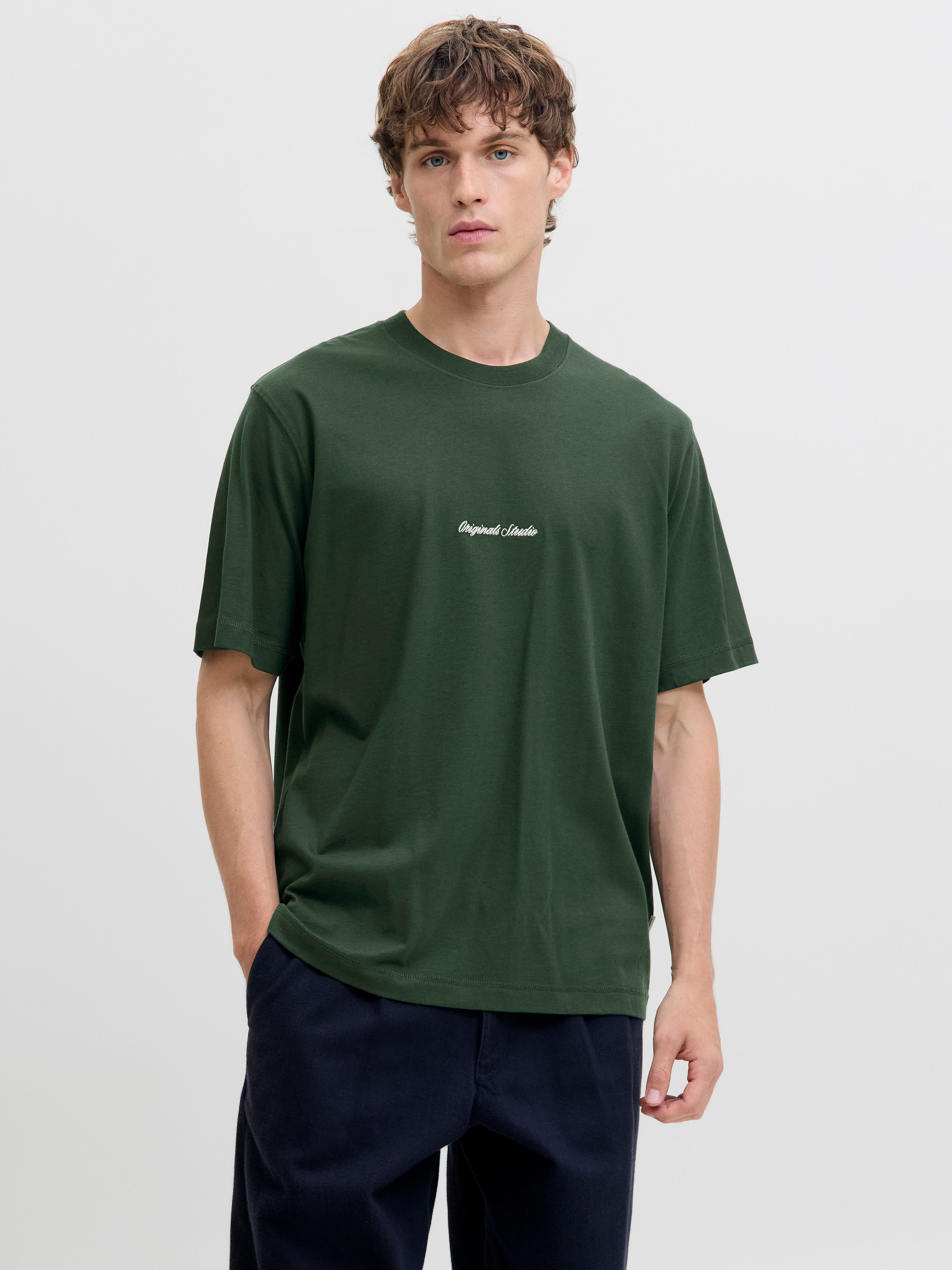 Jack & Jones Kurzarmshirt JORNORREBRO EMB TEE SS CREW NECK NOOS mit Logo Pr günstig online kaufen