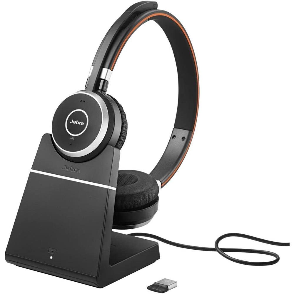 Jabra Evolve 65 SE Wireless-Headset Mikrofon Geräuschunterdrückung) (mit Mono Bluetooth