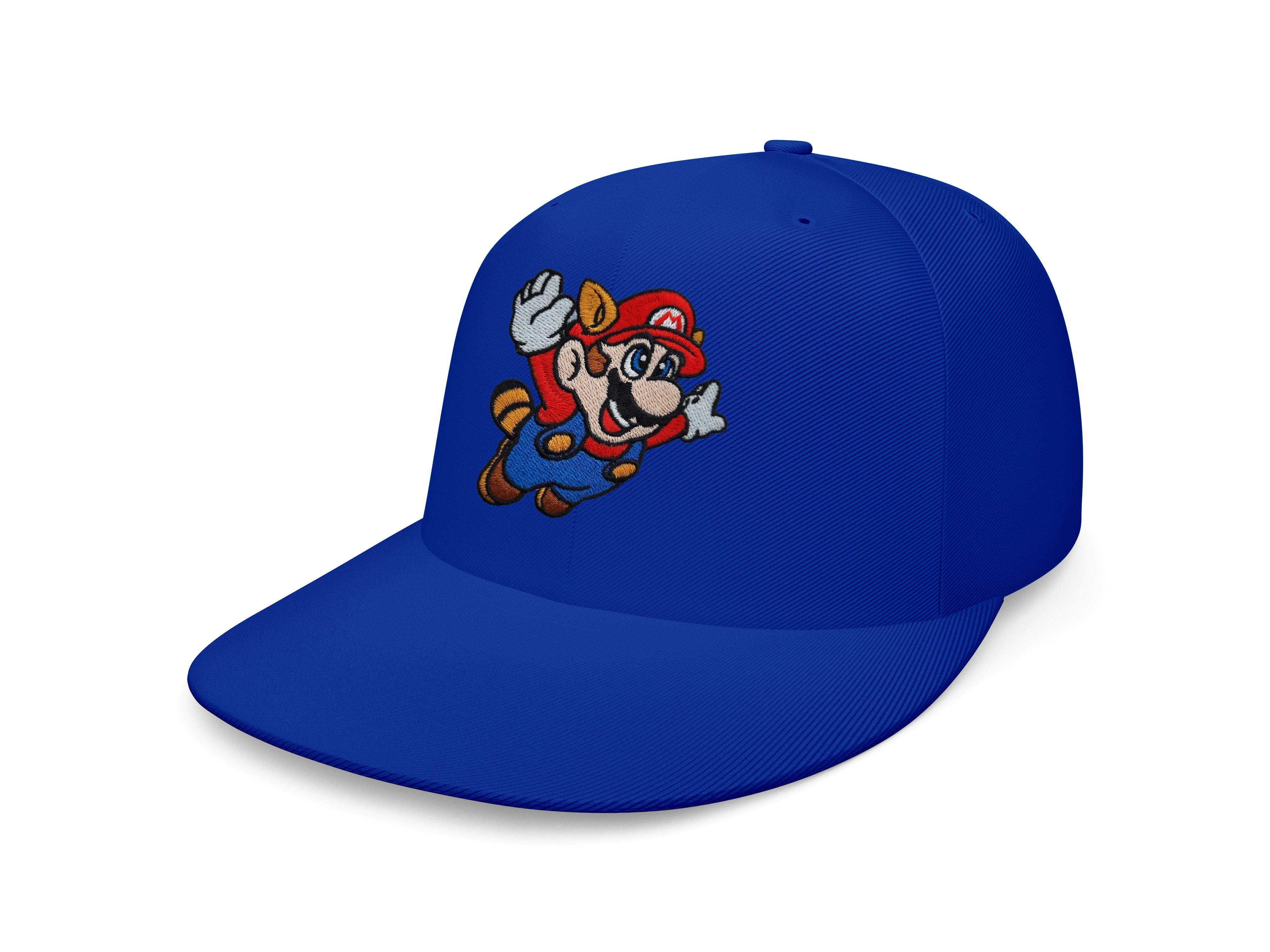 & Luigi Cap Blondie Fligh Mario Stick Brownie Royalblau Nintendo Snapback Baseball Erwachsene Unisex Patch