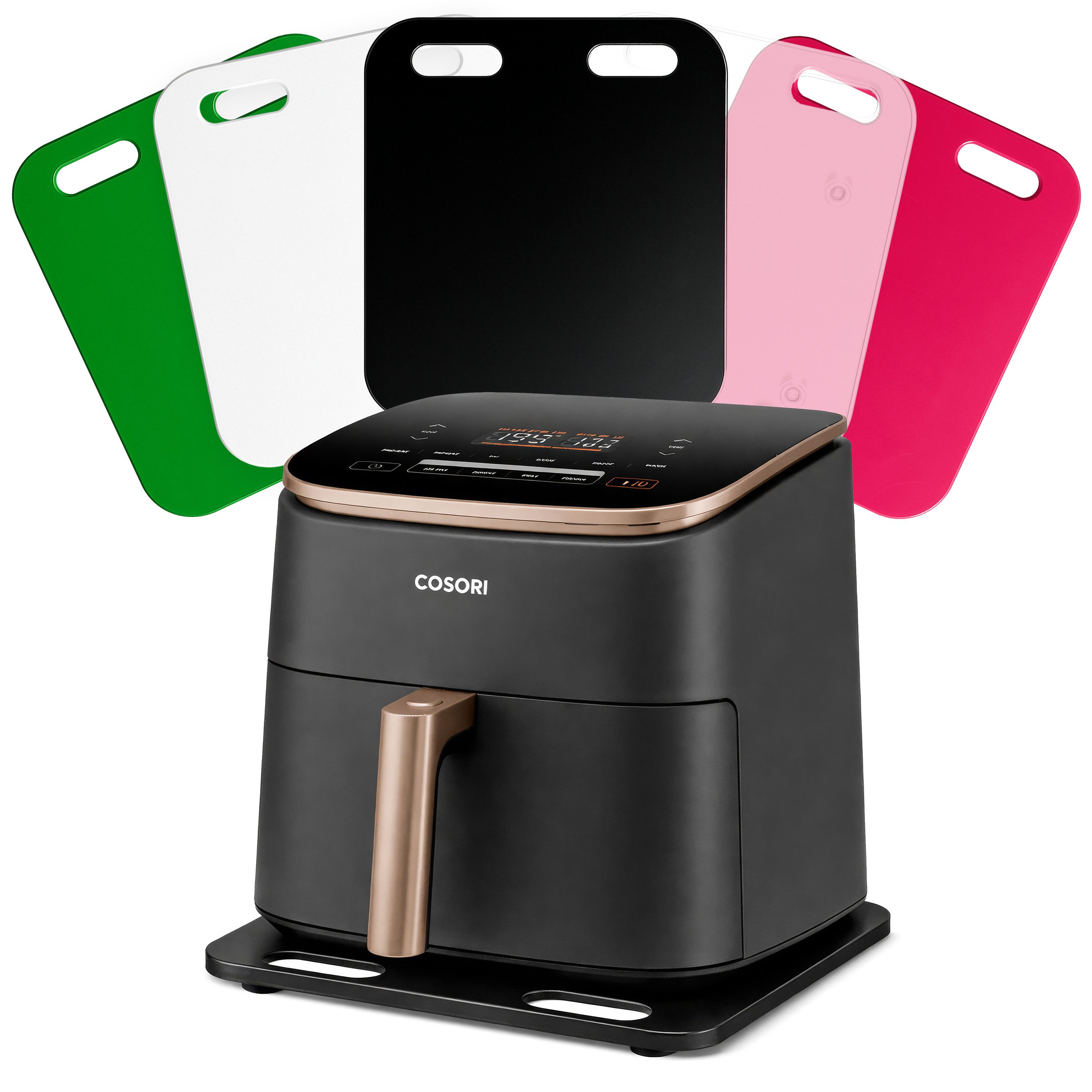 AREA17 Küchenmaschinen Zubehör-Set Acryl Gleitbrett für COSORI TurboBlaze, 45x22cm, Farbwahl, Zubehör für Heißluftfritteuse TurboBlaze 6L, CAF-DC601, rutschfest & verschiebbar, sicherer Stand einfache Handhabung