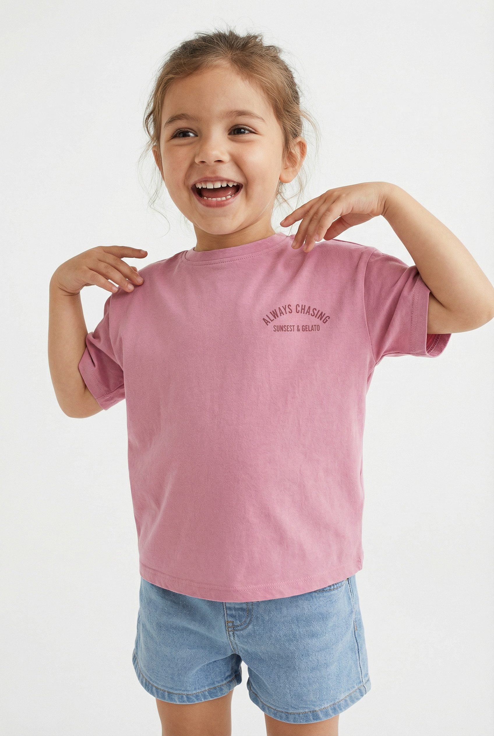 KIDS ONLY T-Shirt KOGVILLA LIFE S/S BOXY PRINTED TOP JRS in dezenter Boxy-Form