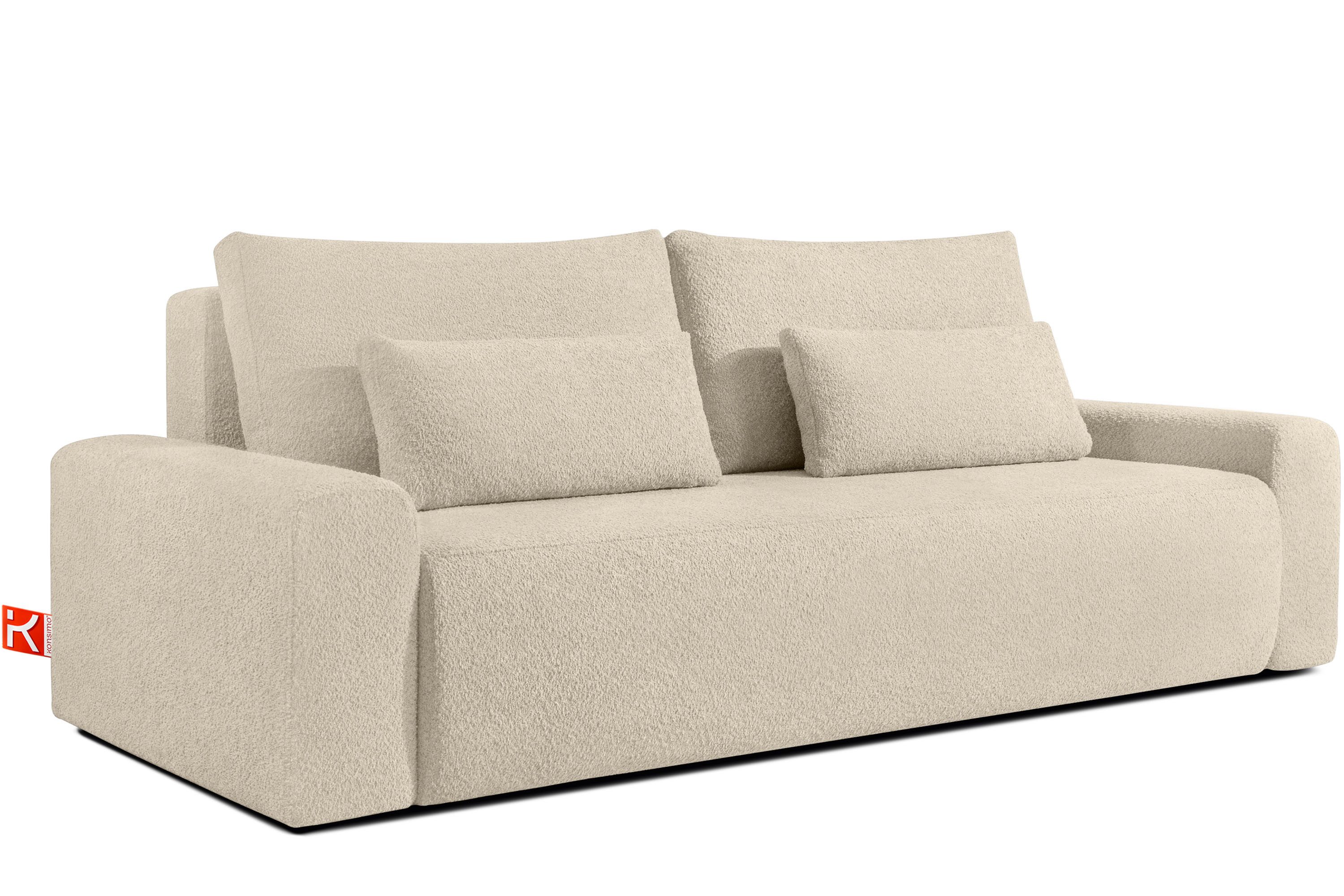 KONSIMO® 3-Sitzer MOLLIS Schlafsofa, Einzelsofa, mit Wellenfeder, hergestel günstig online kaufen