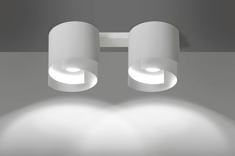 Versandkosten Licht-Erlebnisse Deckenleuchte Moderner DEB, Leuchtmittel, Stil Flur ohne Deckenlampe GU10 dezent Weiß