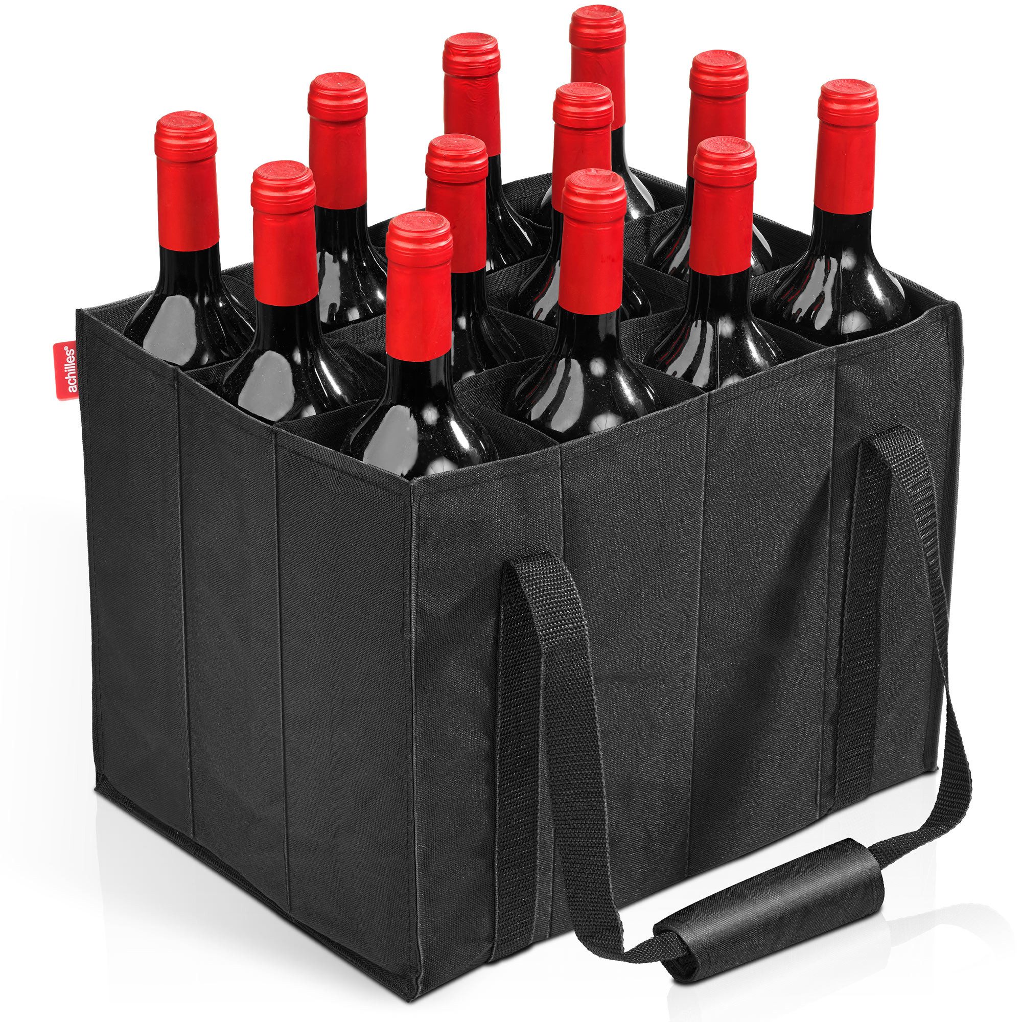 achilles Flaschenkorb 12er Bottle-Bag Flaschentasche für 12 x 1,5 Liter Wasser-Flaschen