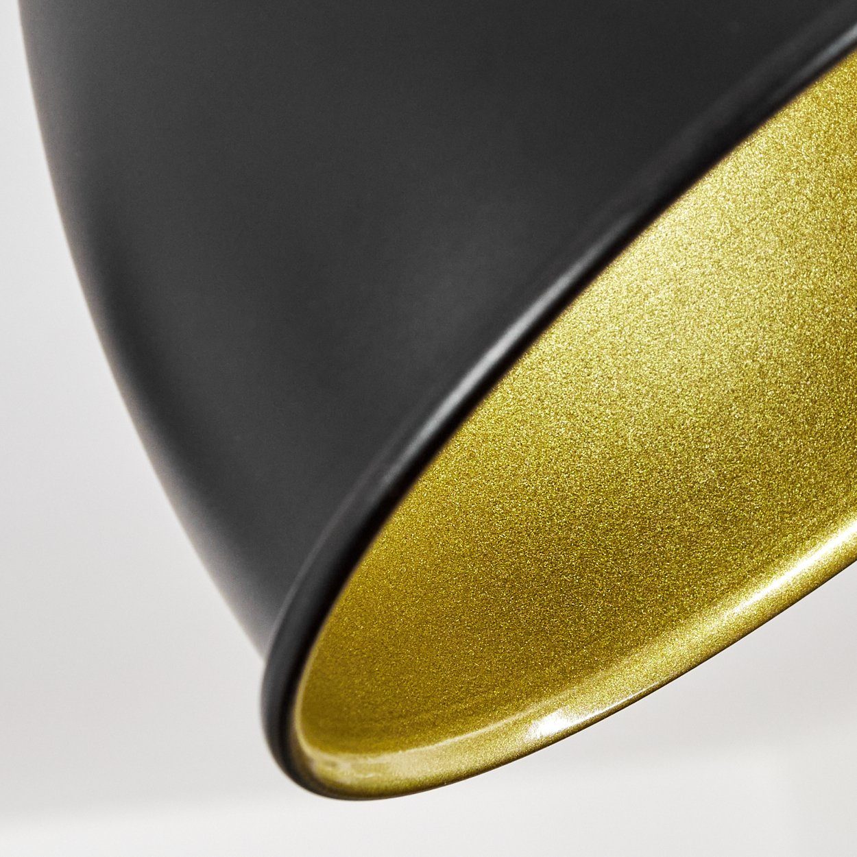 ohne Spot aus Deckenleuchte Metall Schwarz/Gold, Retro/Vintage Deckenlampe verstellbaren 2xE14, mit Design im Leuchtmittel, »Orroli« hofstein in Strahlern,
