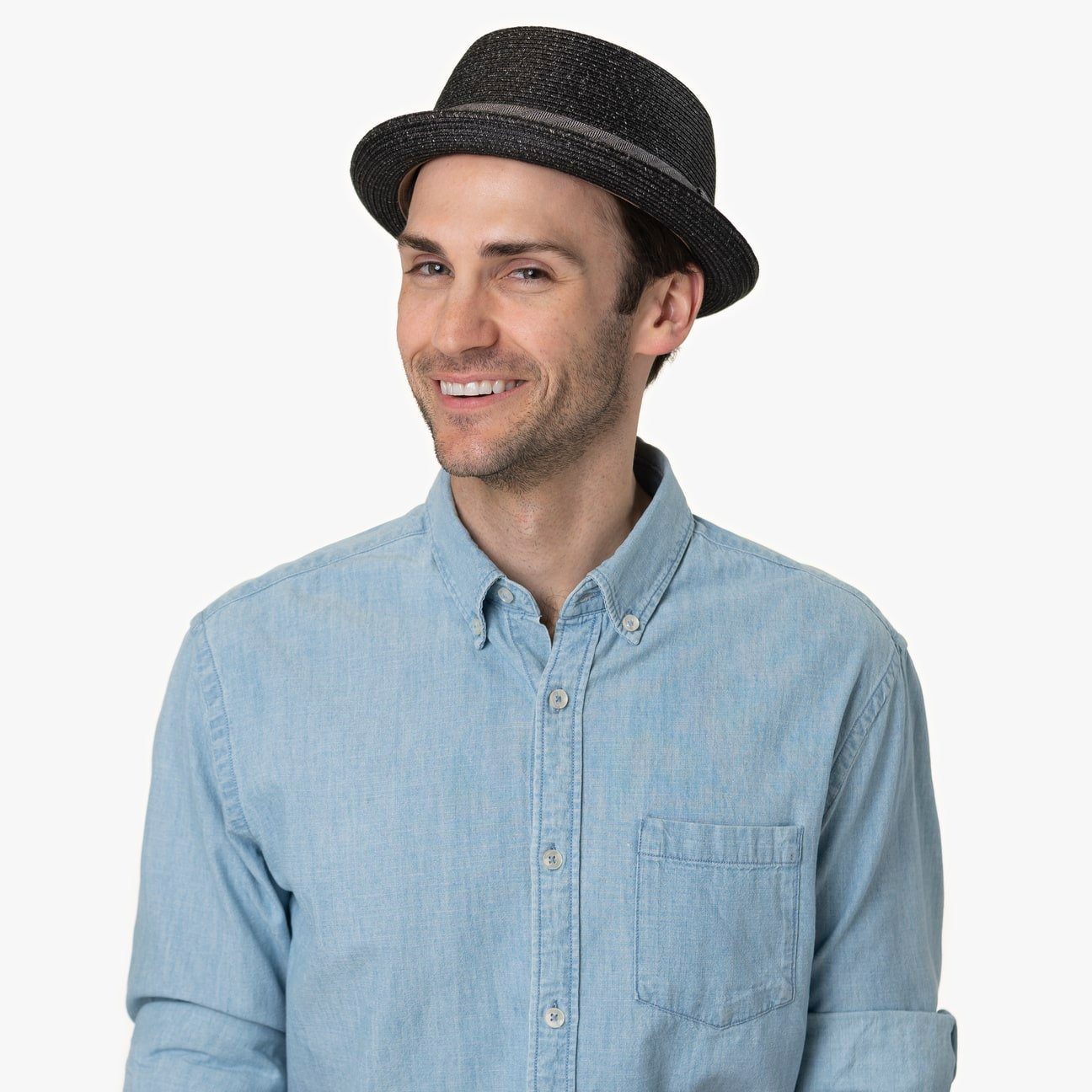 (1-St) natur Porkpie Stetson Sonnenhut