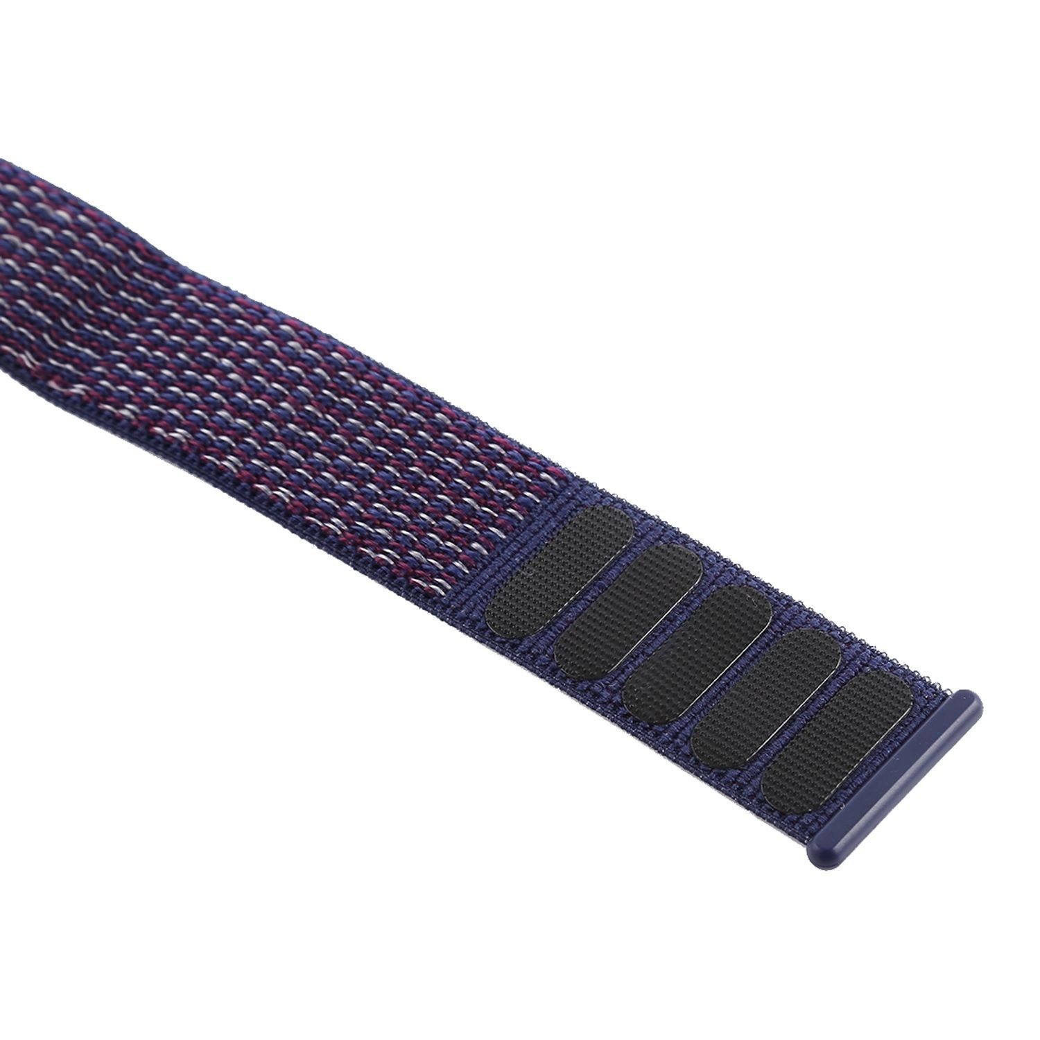 König Design Armband Loop Arm Nylon mm Lila Smartwatch-Armband 42 mm / / Dunkel 45 mm, Band Sport 44