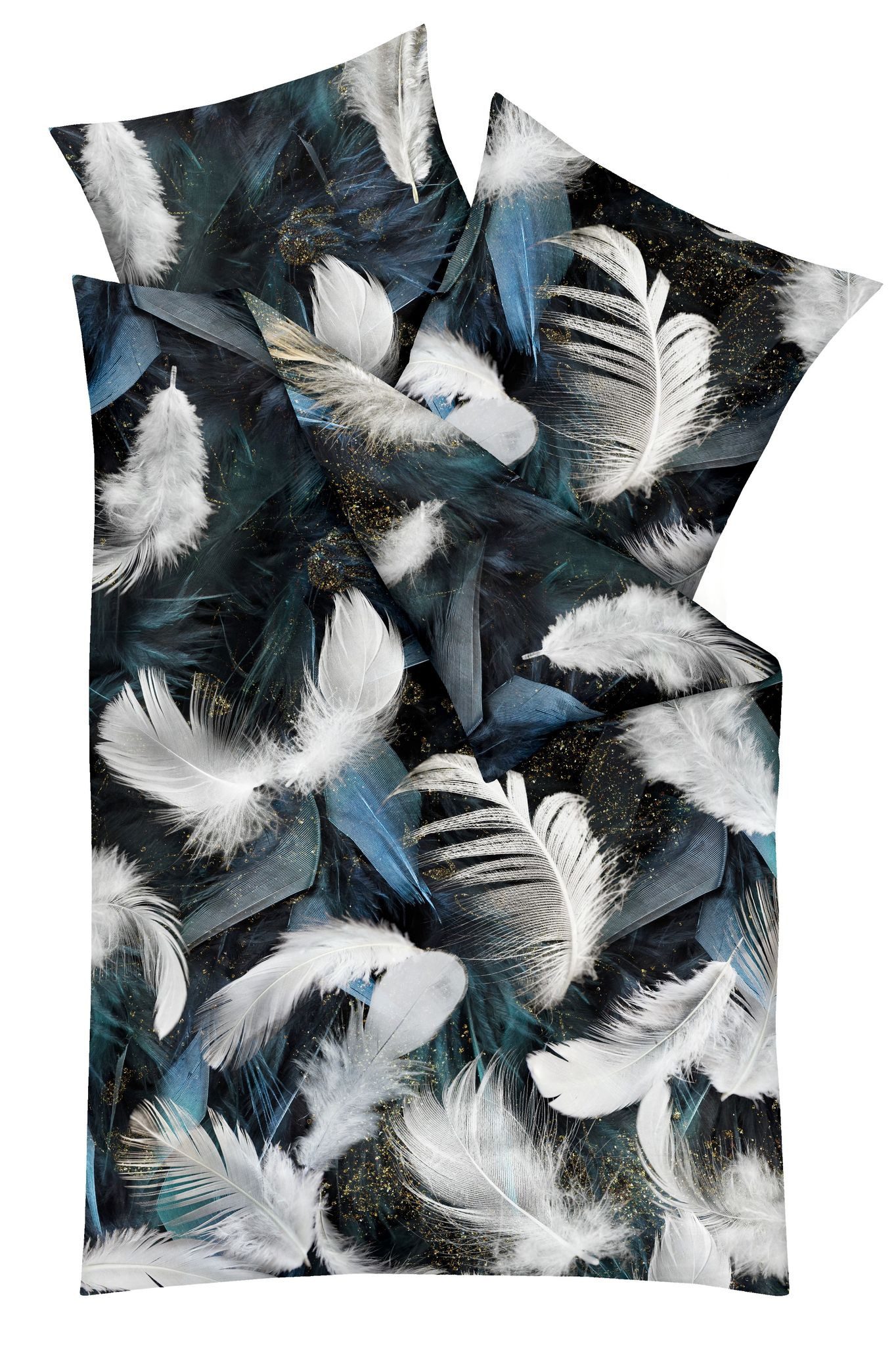 Kaeppel Bettwäsche 155x220cm verschiedene Motive Äffchen Urwald Tropical Federn Abstrakt, Satin, 2 teilig, hochwertiger Digitaldruck mit einem eindrucksvollen Motiv