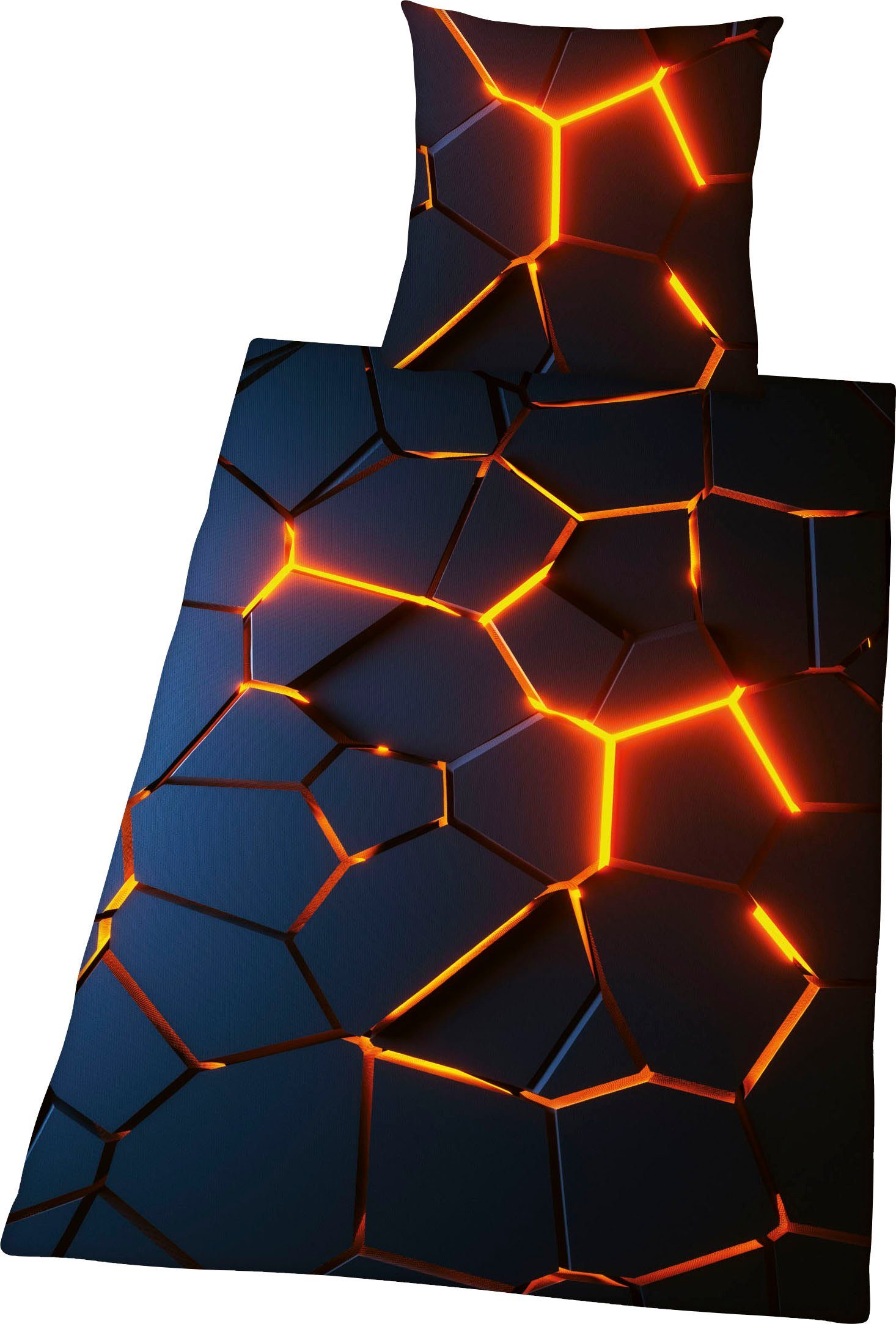 Herding Young Collection Wendebettwäsche 3D Effekt, Renforcé, Motiv mit 3D Effekt