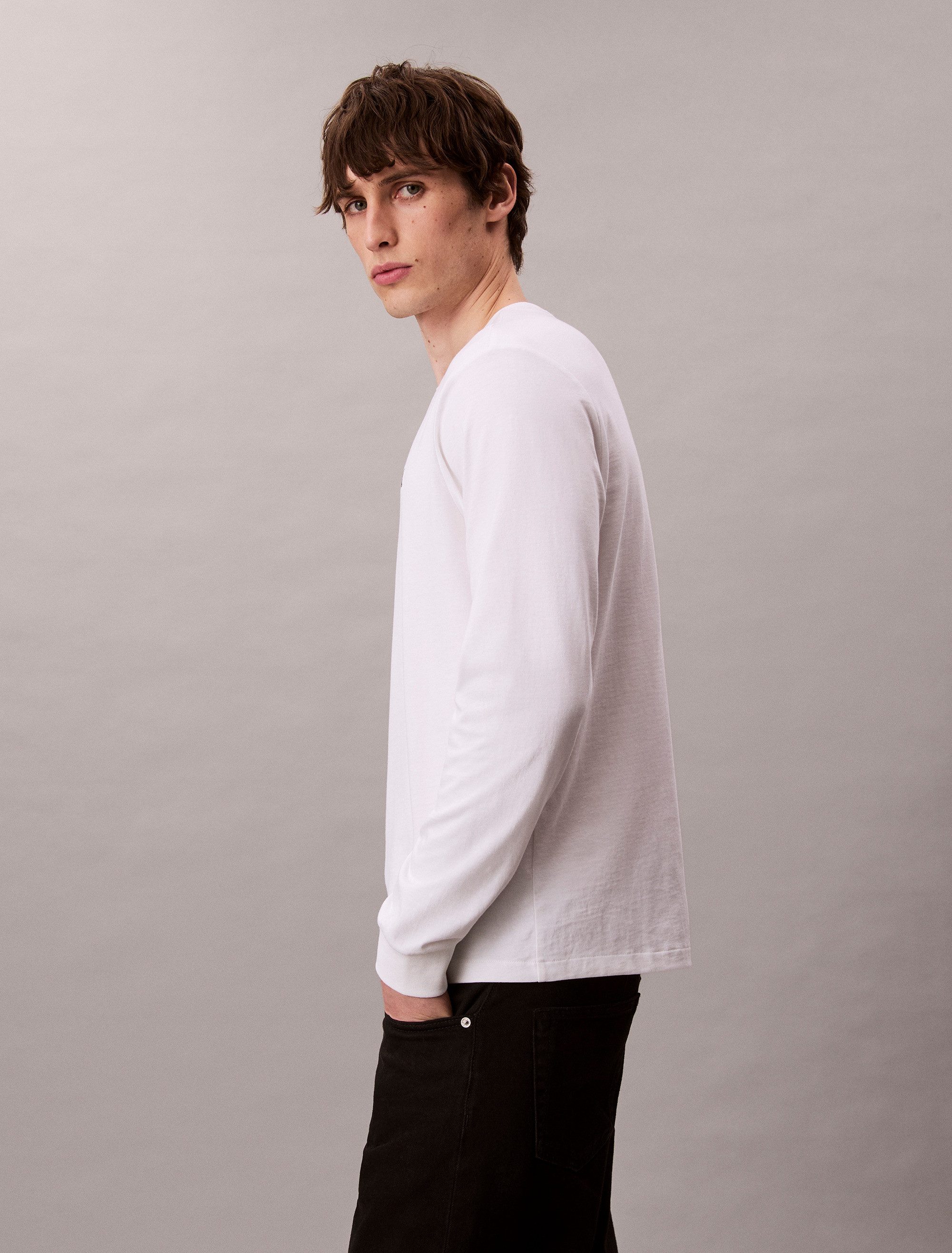 Calvin Klein Jeans Langarmshirt LS EASY MONOGRAM TEE Mit Rundhalsausschnitt, regular fit