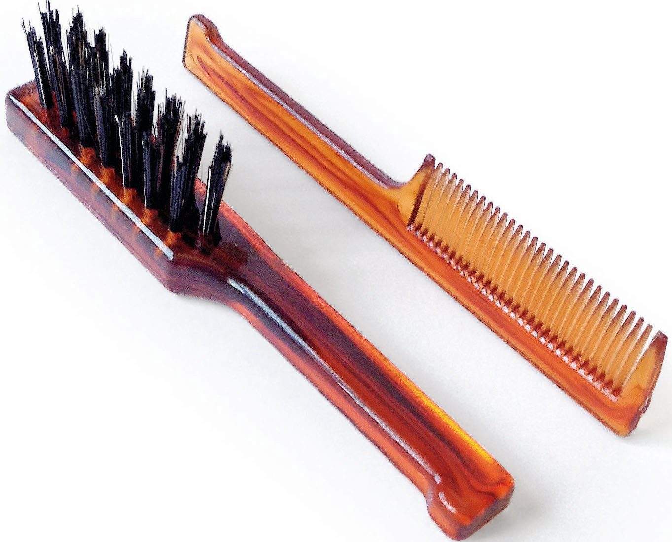 Mondial Antica Barberia Haarbürsten-Set Bartbürste und -kamm, 2-tlg., Bartbürste, Bartkamm | Haarbürsten