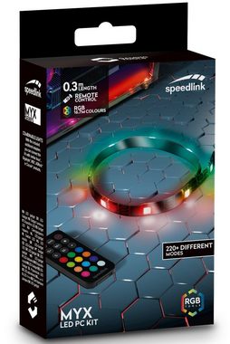 Speedlink Gaming-Gehäuse MYX LED PC Kit Stripe Leiste Gaming PC Gehäuse, Tower Case, beleuchtet, Farbwechsel