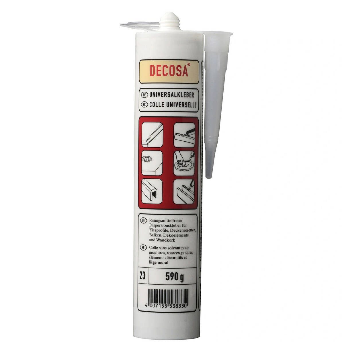 Decosa Montagekleber 860332, (Packung), für Innen, Gebrauchsfertig, lösemittelfrei, weiß