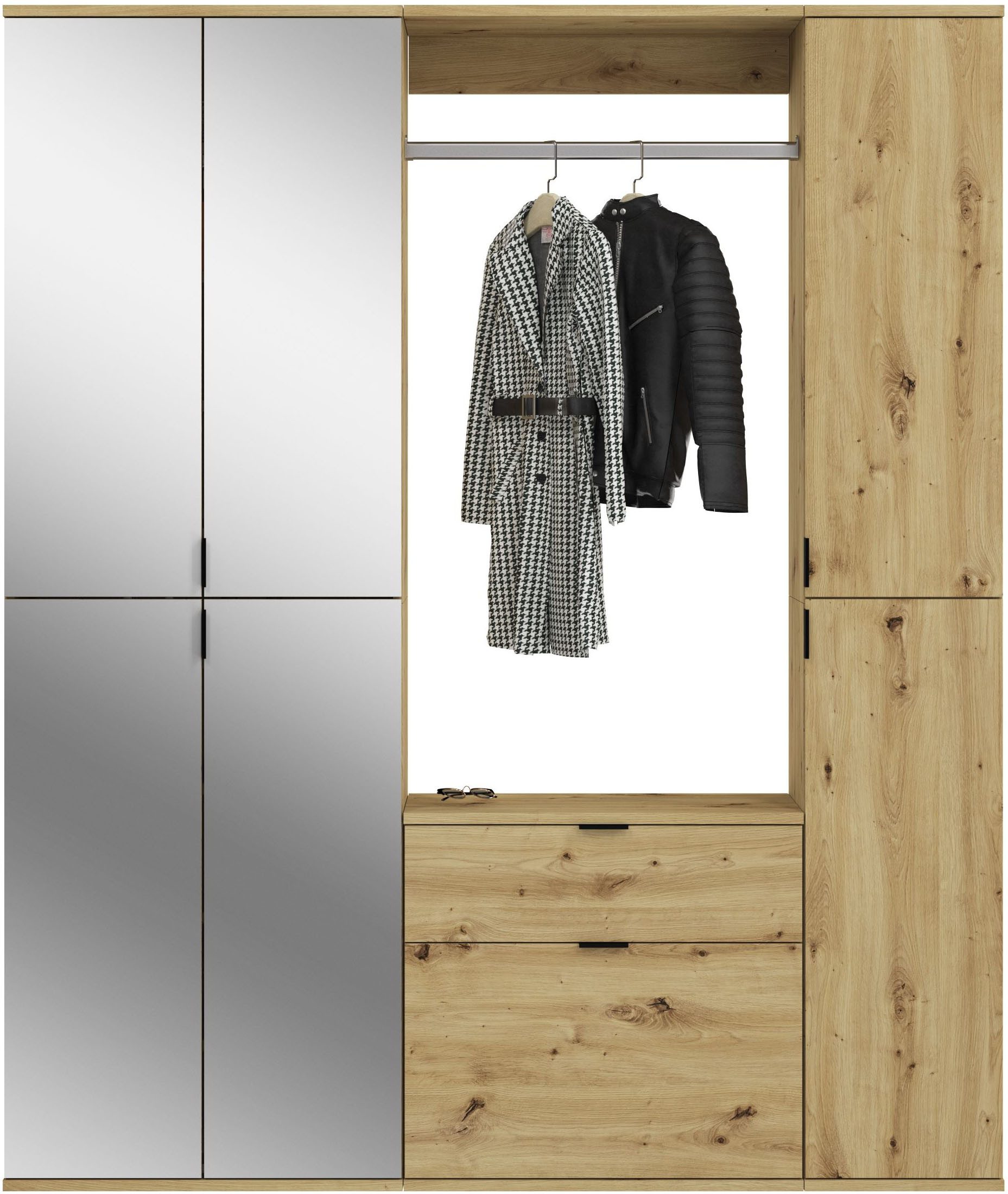 INOSIGN Garderoben-Set Trondheim, Breite 152 cm, 5-teilig, bestehend aus:, günstig online kaufen