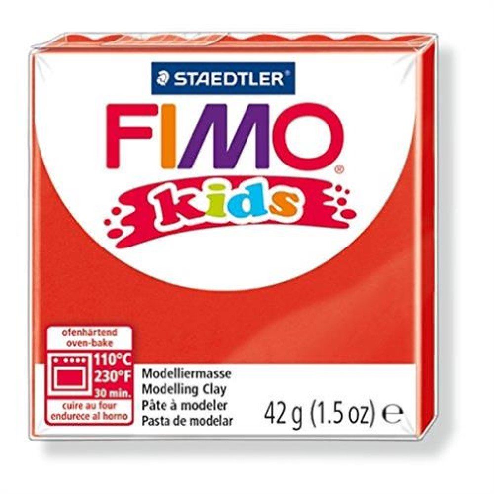 STAEDTLER Modelliermasse FIMO® kids 8032 g), á (Kreativset, 42 Basisfarben Basic Pack 01 Colour 6