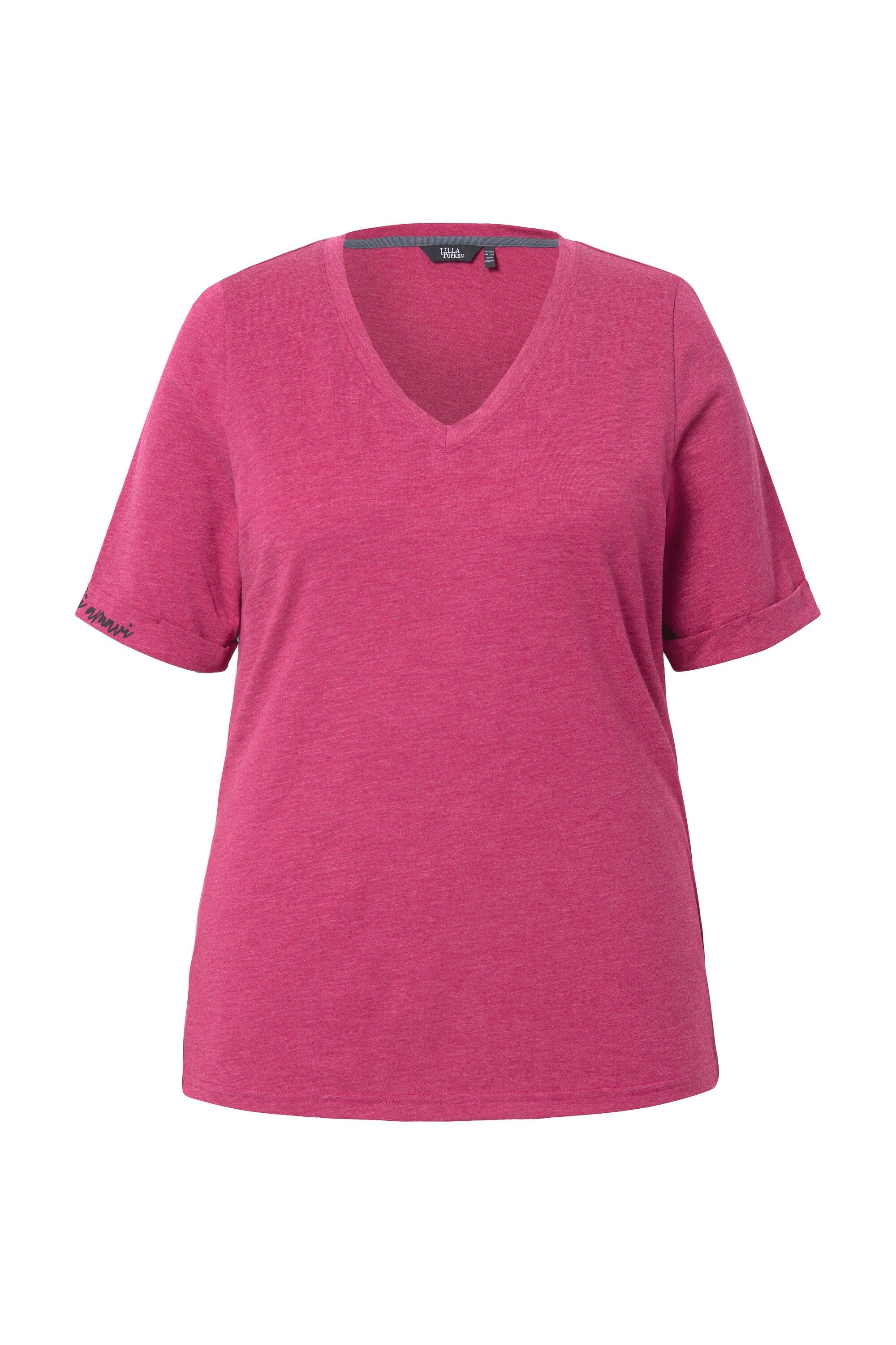 Ulla Popken T-Shirt T-Shirt Schriftdruck Classic günstig online kaufen