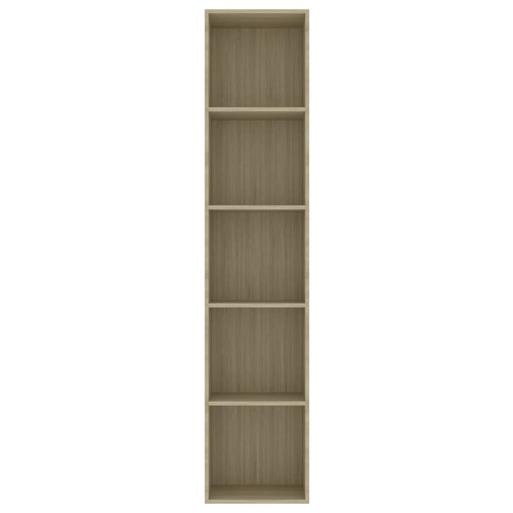 Bücherregal Holzwerkstoff cm Sonoma-Eiche 40x30x189 furnicato