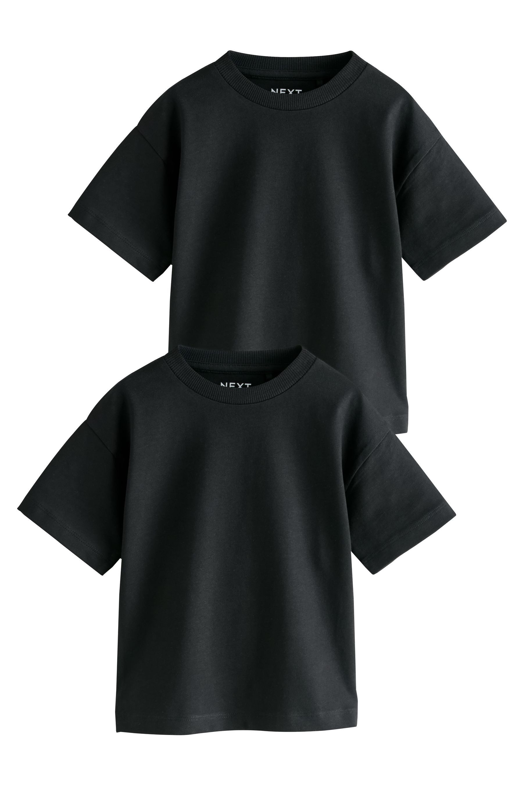 Next T-Shirt Kurzärmelige T-Shirts, 2er-Pack, uni (1-tlg)