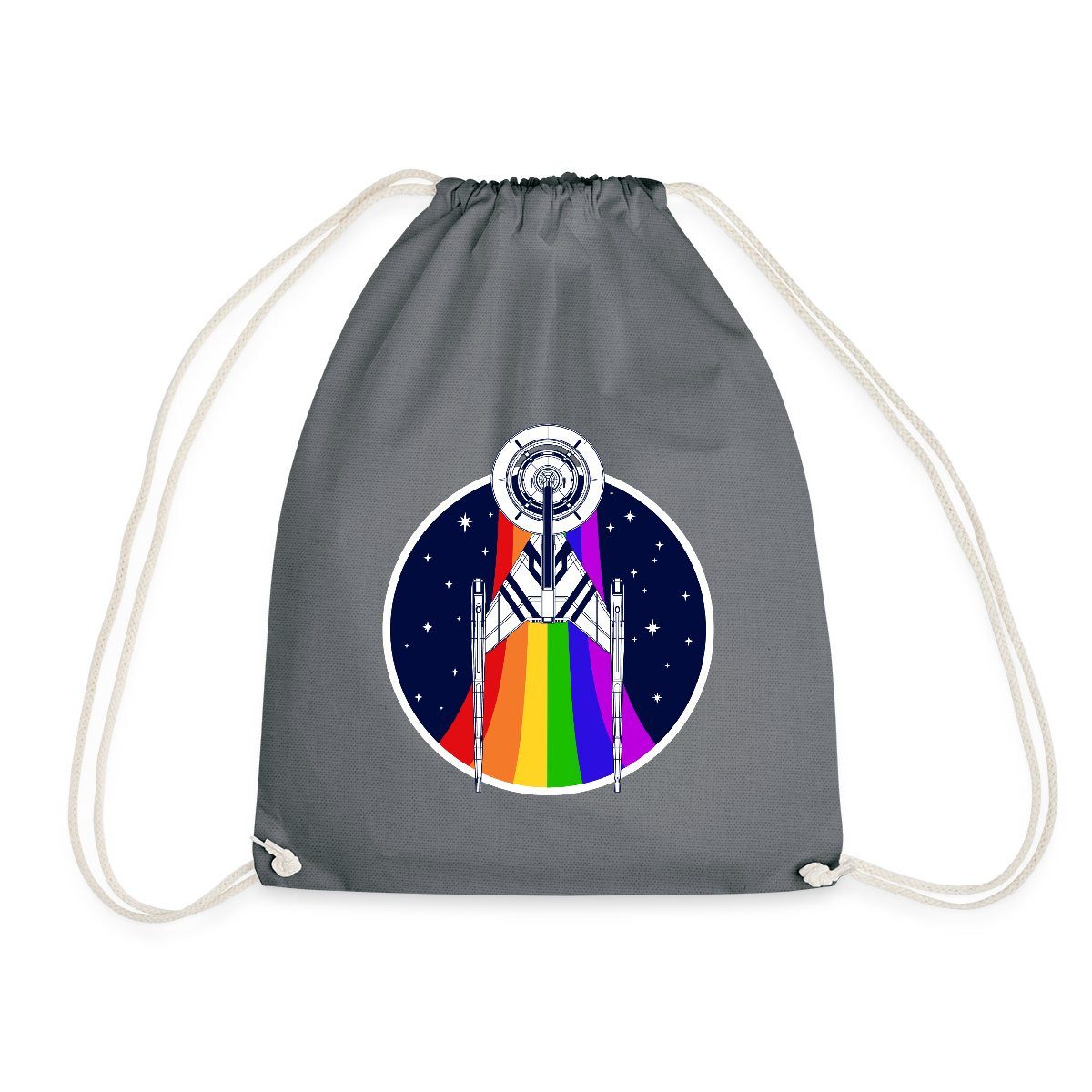 Spreadshirt Turnbeutel Star Trek Discovery Gay Pride Regenbogen Emblem Turnbeutel (1-tlg)