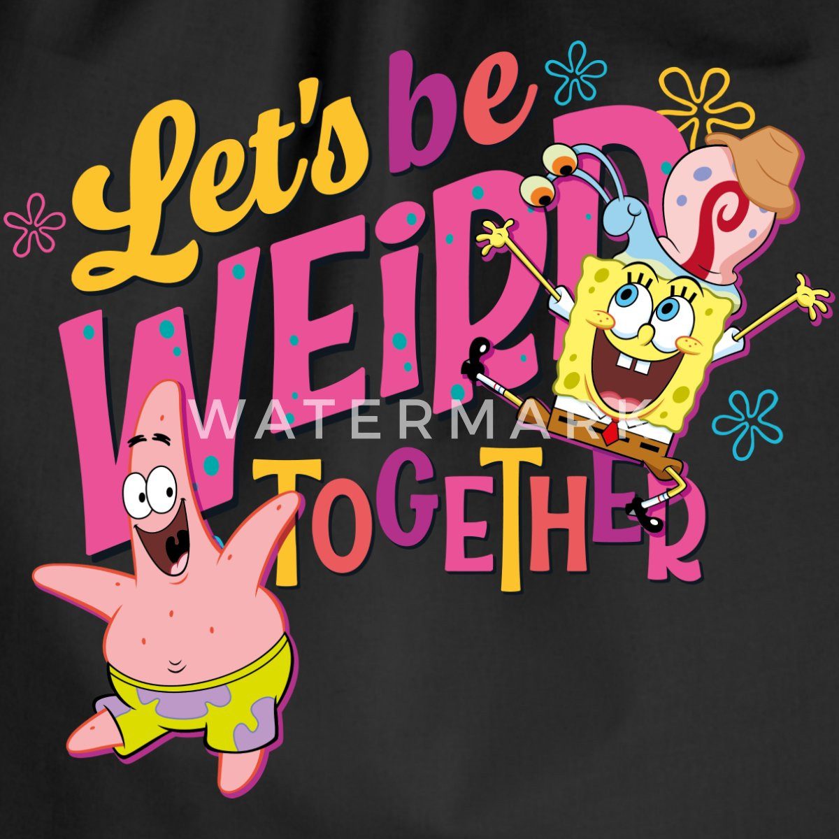 Spreadshirt Turnbeutel SpongeBob Schwammkopf Patrick Gary Freundschaft Turnbeutel (1-tlg)