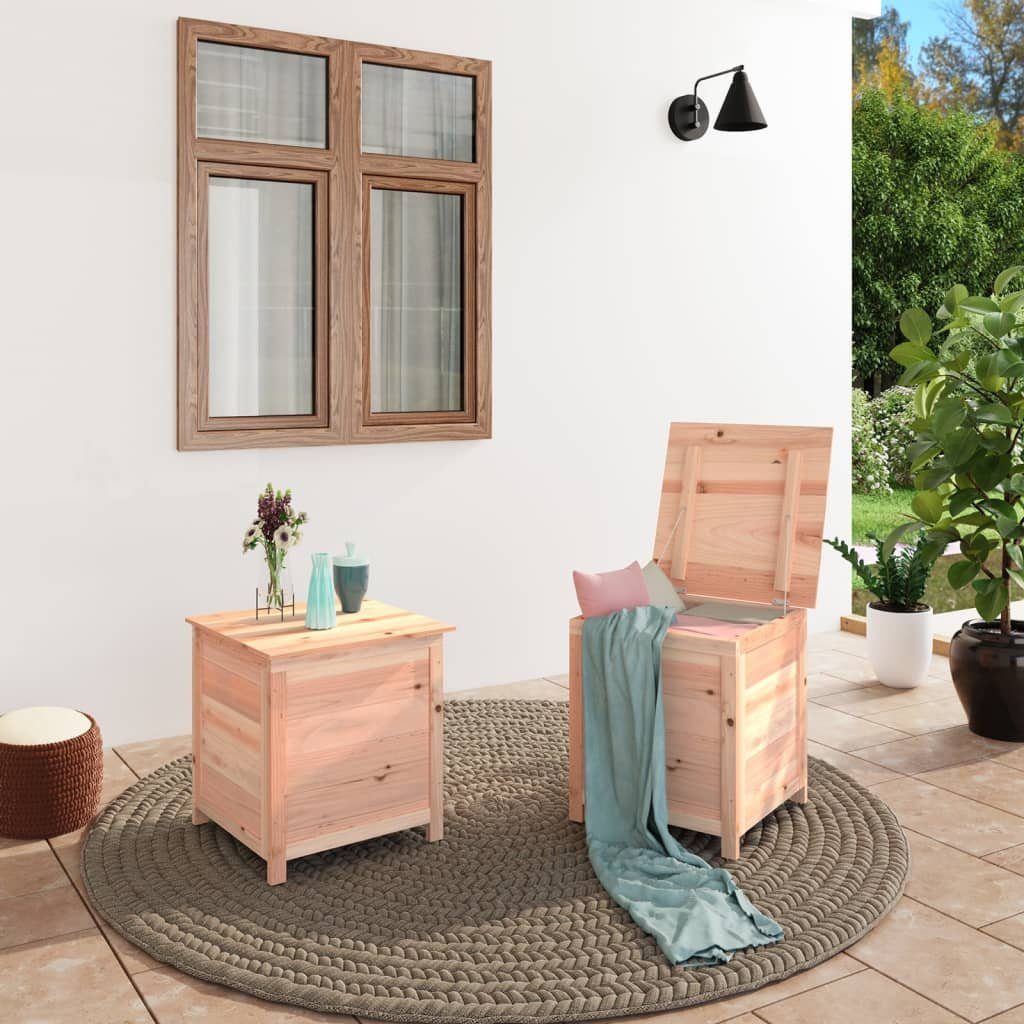 vidaXL Gartenbox Outdoor-Kissenbox 50x50x56 cm Massivholz Tanne Natur