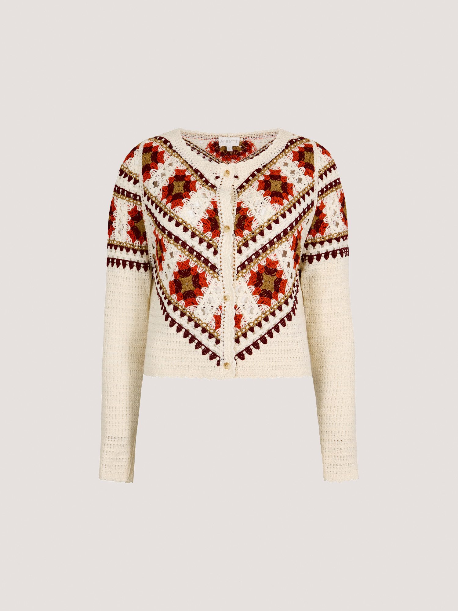 Cardigan Crochet Strickjacke