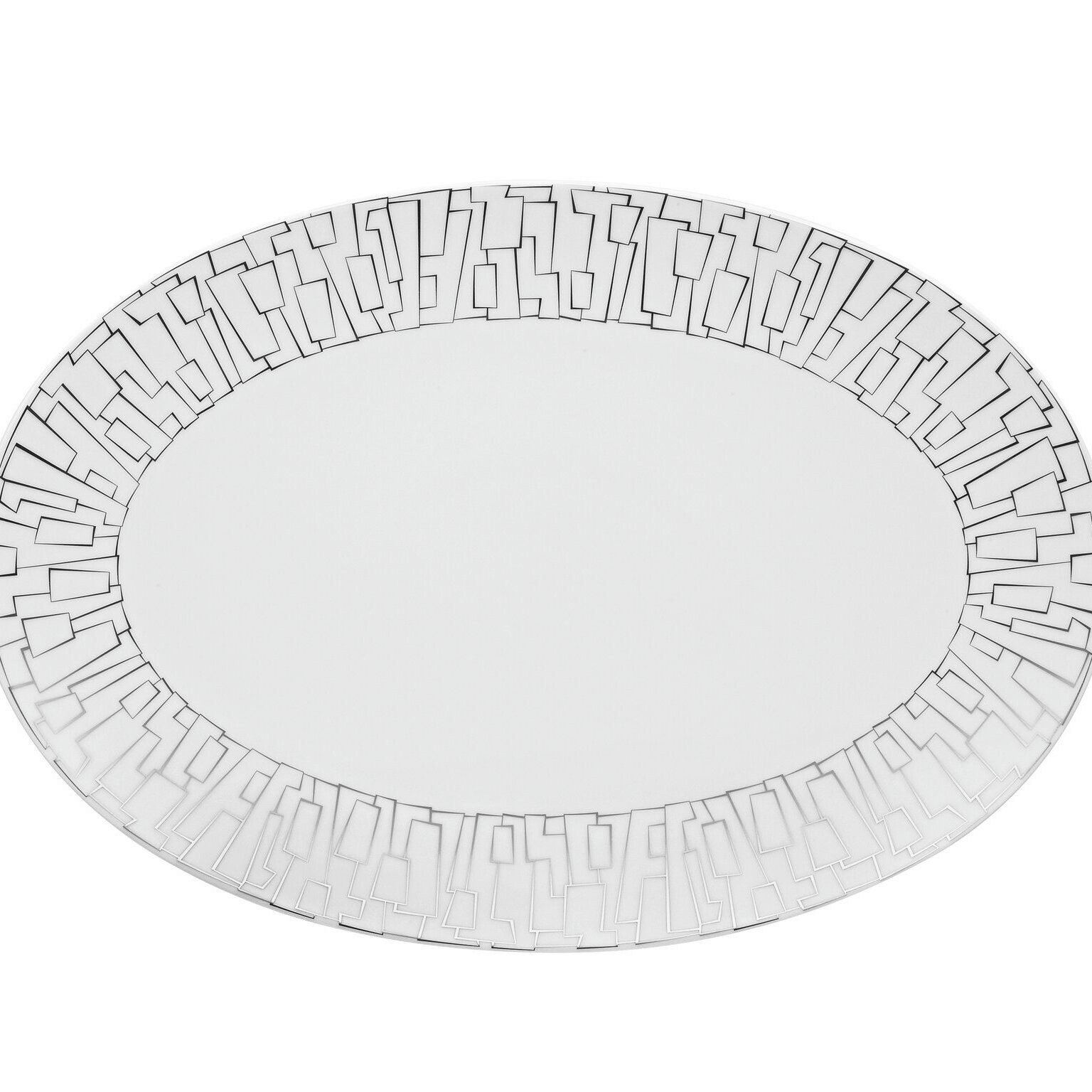 Rosenthal Servierplatte Rosenthal TAC Gropius Platte, Porzellan, Porzellan