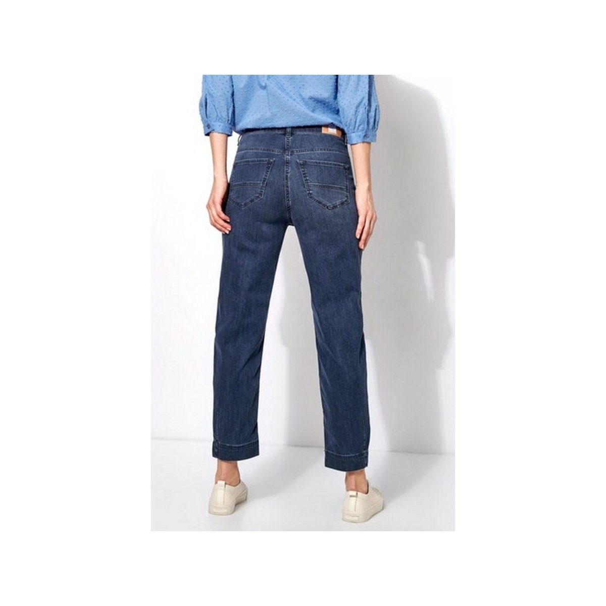 blau blue 5-Pocket-Jeans (1-tlg) mid used TONI