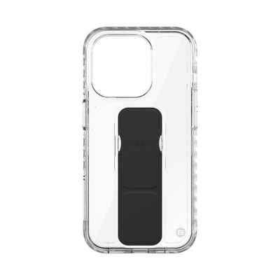 CLCKR Handyhülle CLCKR Stand und Grip Case für iPhone 15 Pro - clear/black