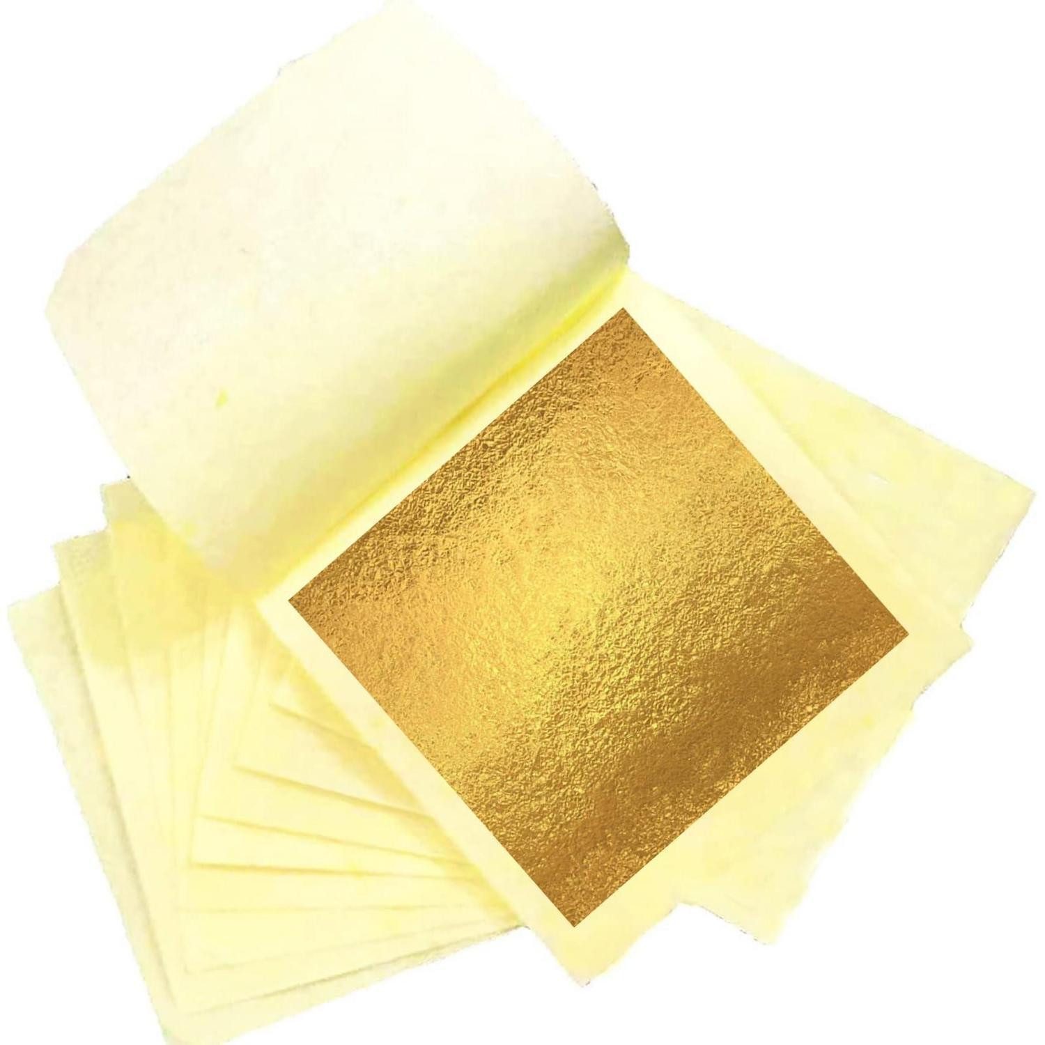 LuxusKollektion Bastelfilz Blattgold 10 Stück - Kupferfolie für Deko