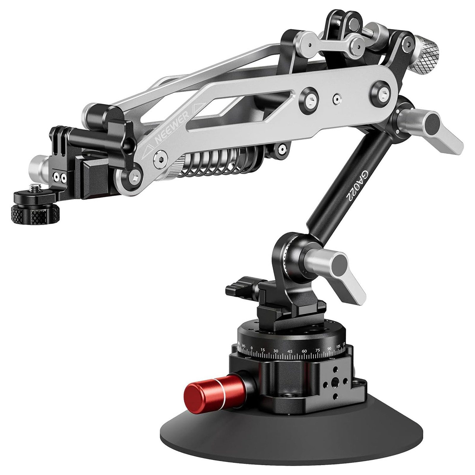 Neewer Action Cam-Halterung GA022 Vakuum Saugnapf Autohalterung, mit Hydraulic Boom Arm, (Packung, NATO Schiene, Aluminiumlegierung, für DJI Osmo Pocket 3 Insta360)