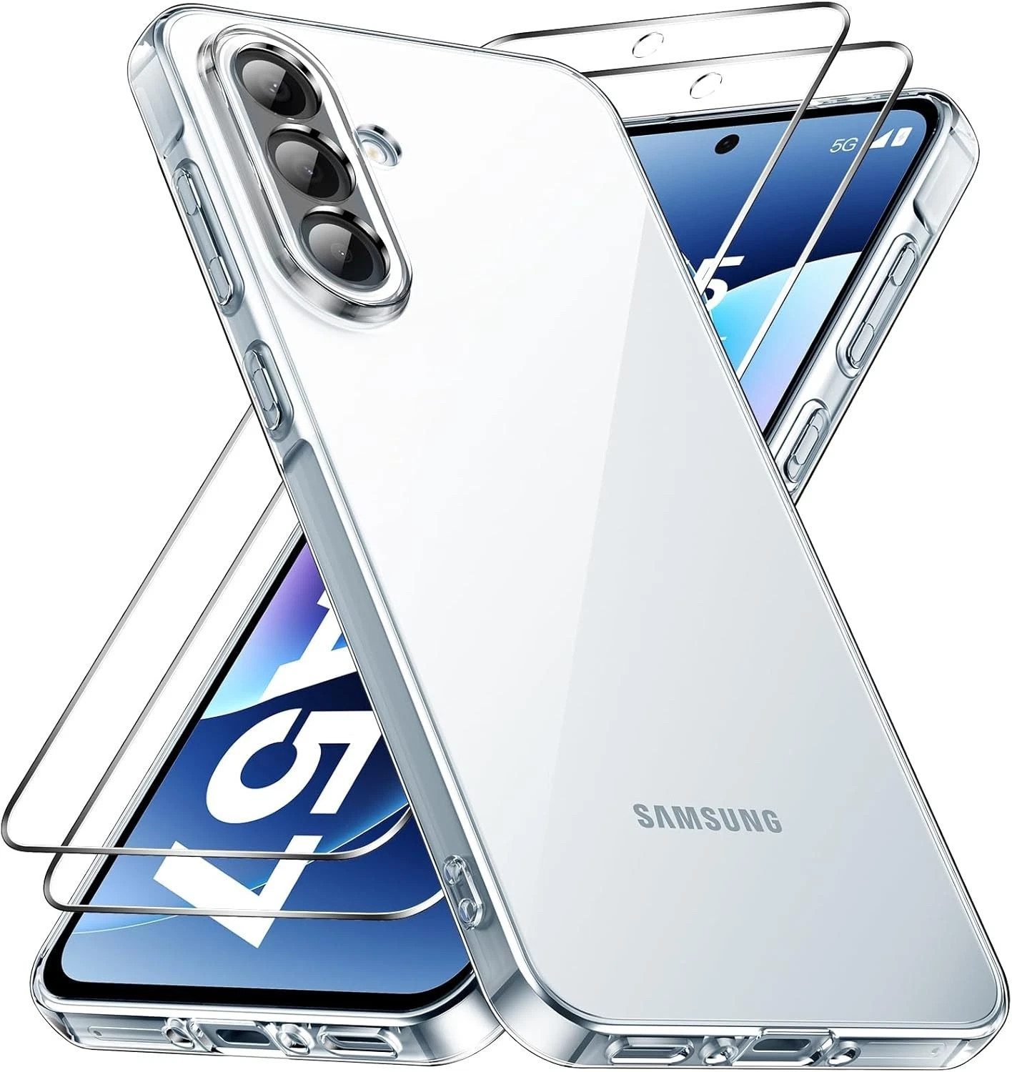 MSM Protech Handyhülle Hülle + 2X Schutzglas für Samsung Galaxy A57 5G Panzerfolie Full 9H