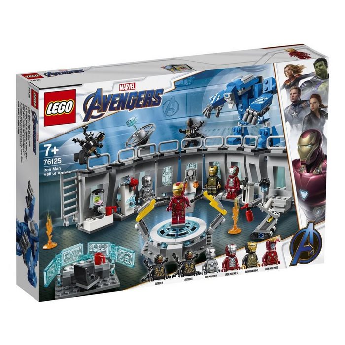 LEGO® Konstruktionsspielsteine LEGO® Marvel Super Heroes™ - Iron Mans Werkstatt (Set 524 St)