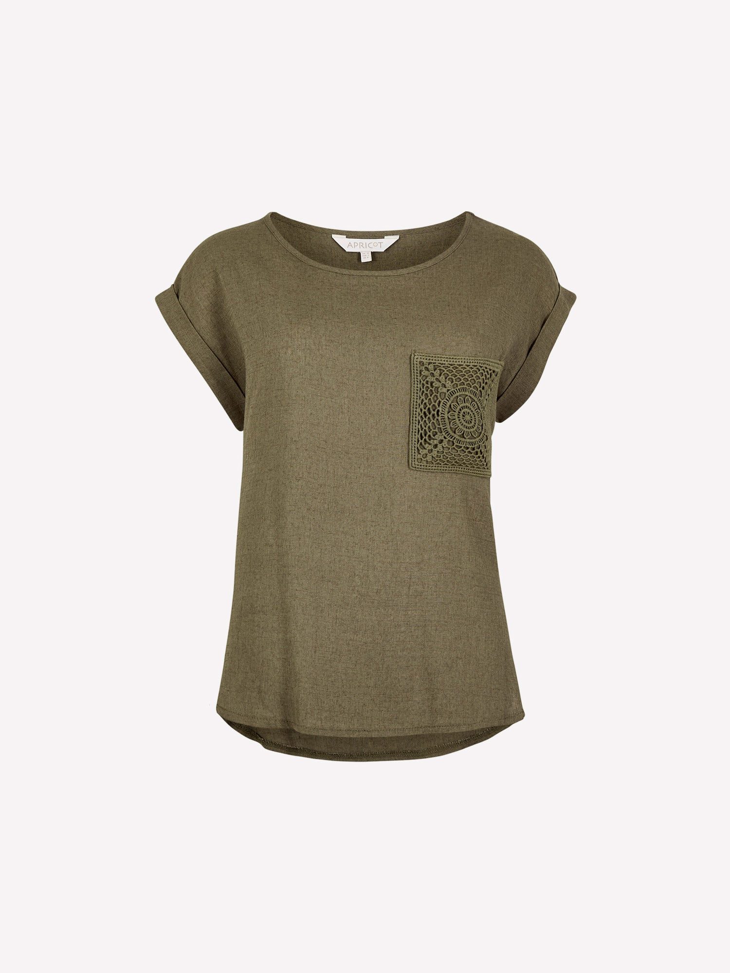 T-Shirt T-Shirt aus Leinenmischung