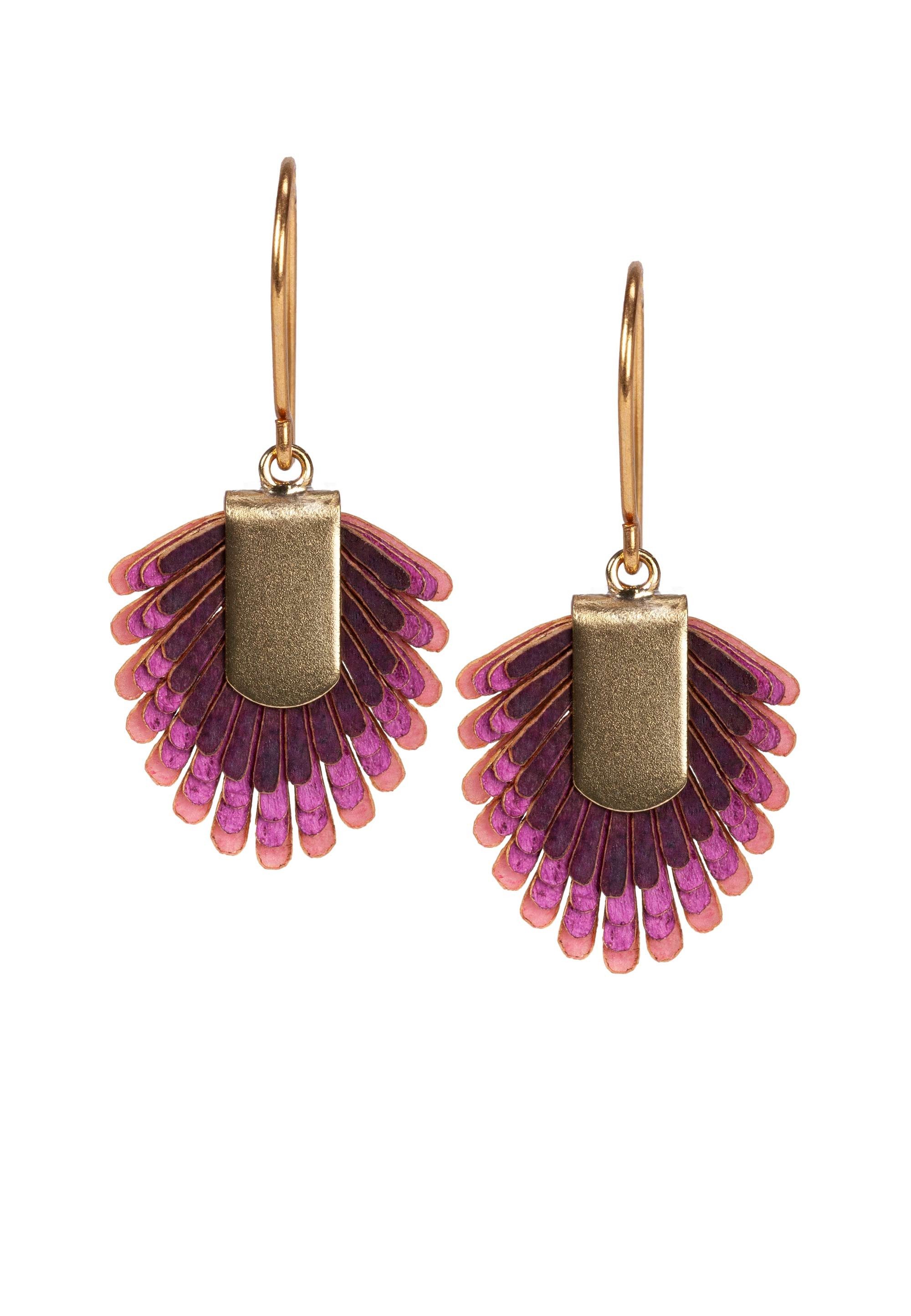 GRETCHEN Paar Ohrhänger Pam Pem Earring S, mit buntem Pergament