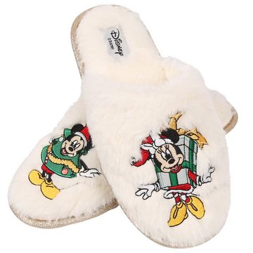 Sarcia.eu Disney Mickey Mouse Damen Hausschuhe mit Fell 40-41 EU / 7-8 UK Hausschuh