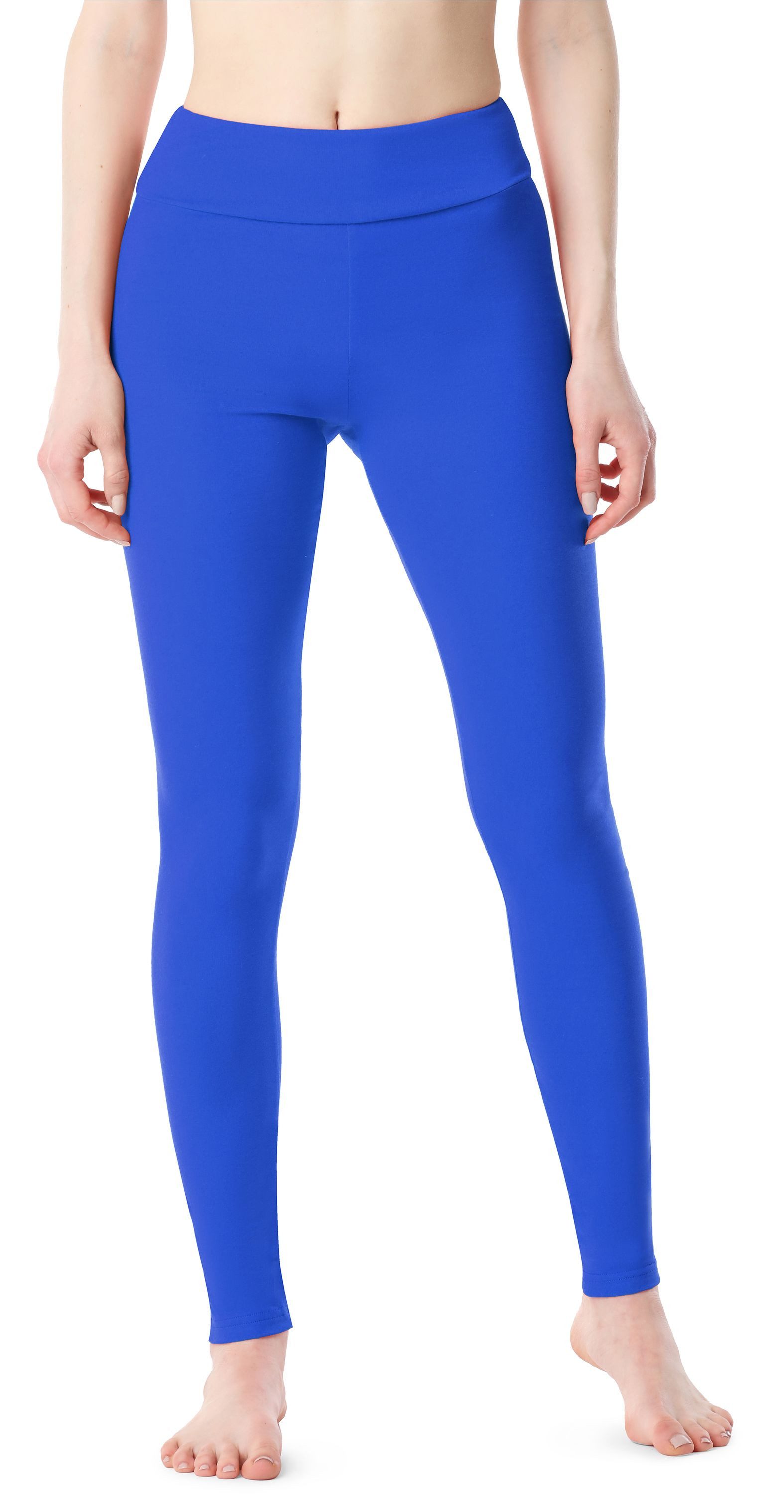Merry Style Leggings Damen Lange Leggings aus Baumwolle MS10-429 (1-tlg) elastischer Bund