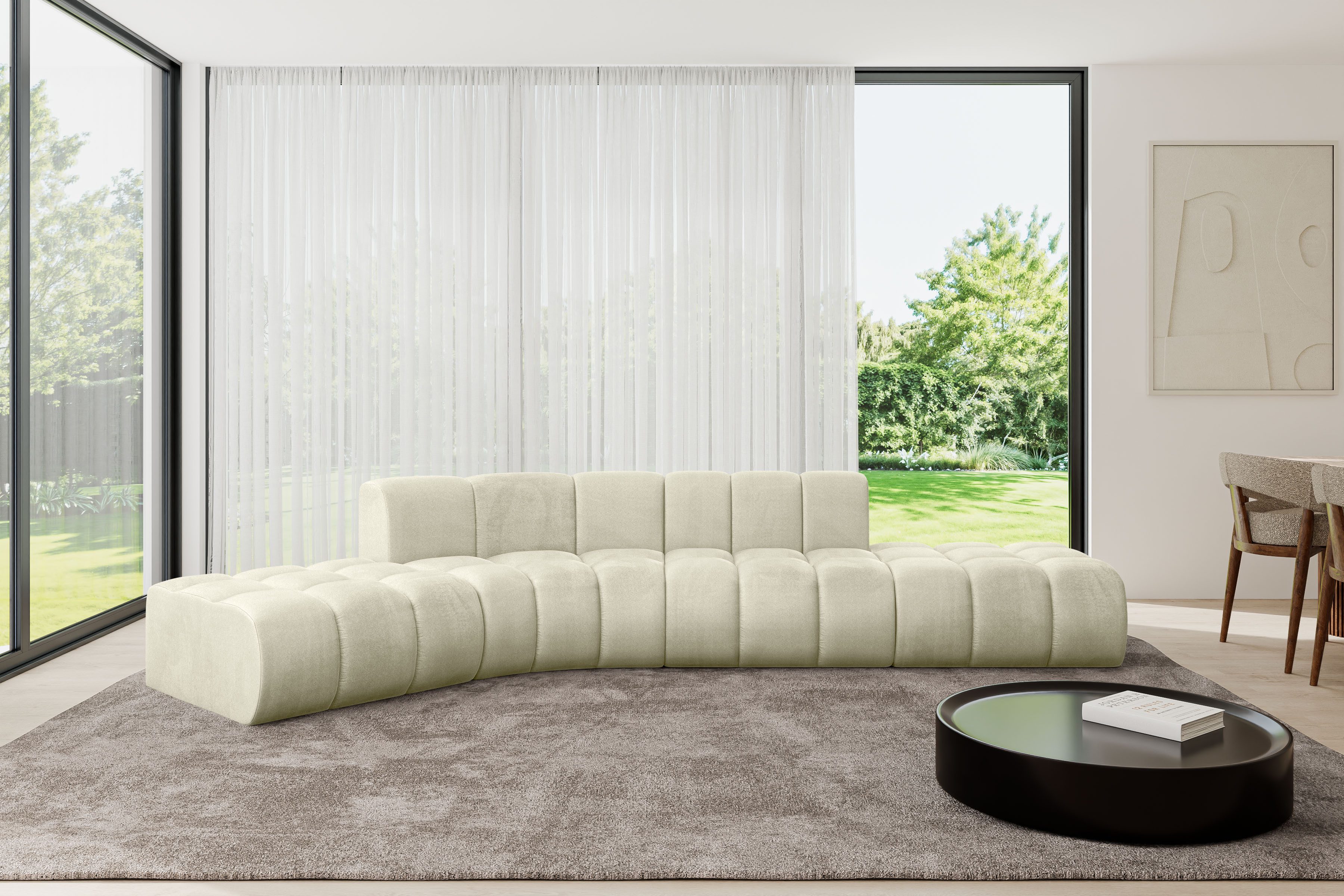 ALTDECOR Ecksofa Solven-L1, Corner Sofa U-Form Vielseitige Sofa Wohnlandschaft Wohnzimmer, FORWARDER_CURBSIDE