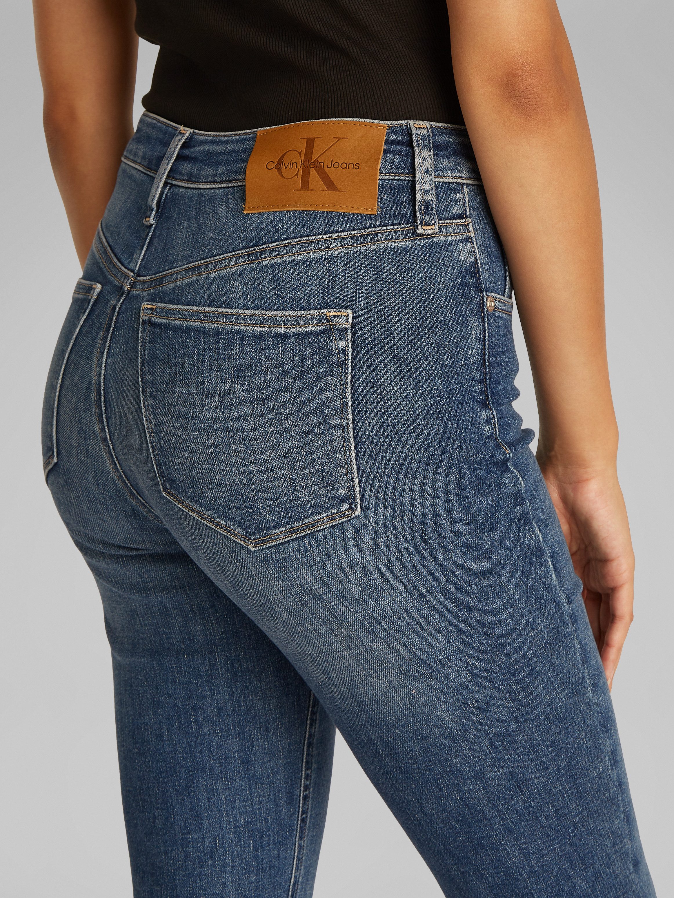 Calvin Klein Jeans Bootcut-Jeans SKINNY BOOTCUT in blauer Waschung günstig online kaufen