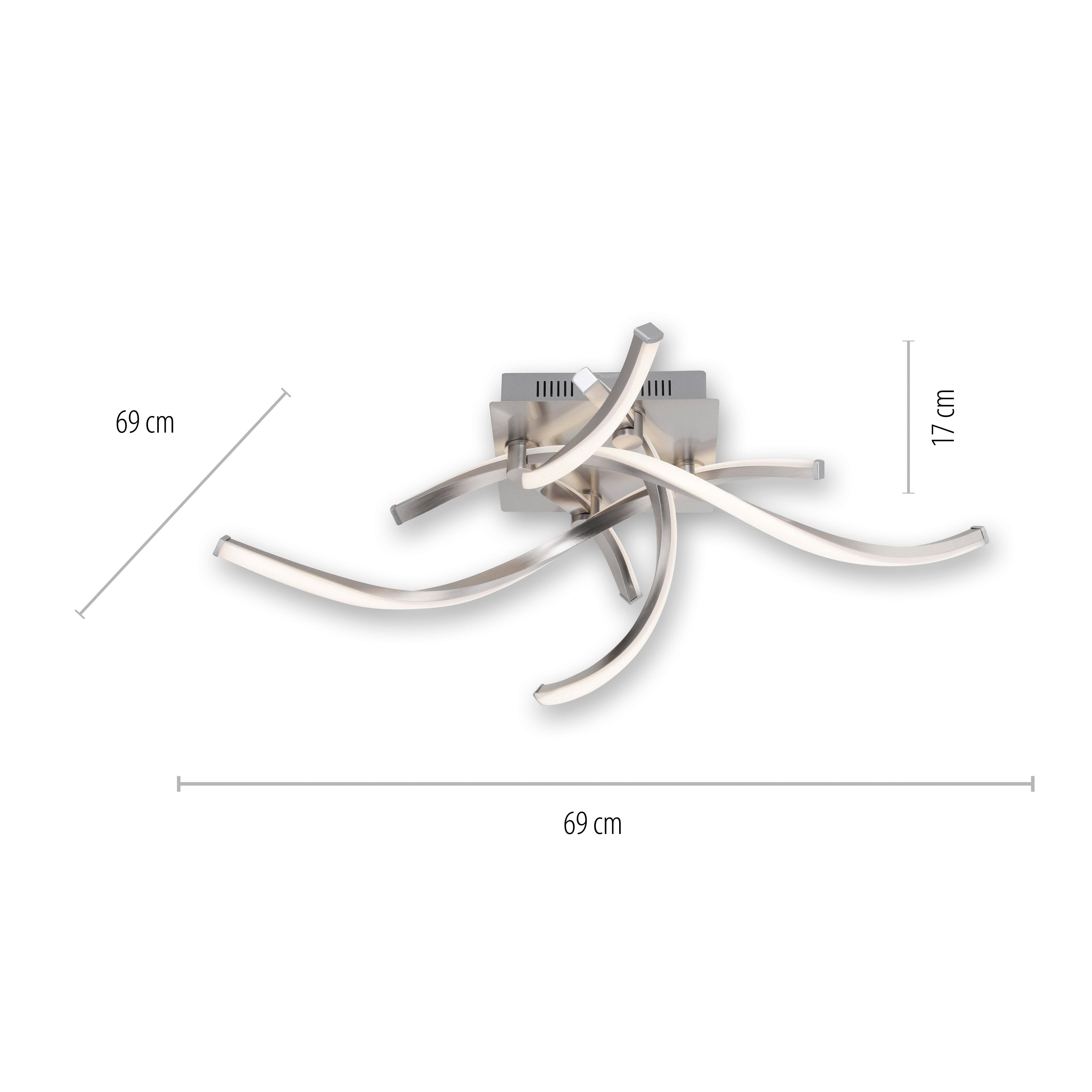 Infrarot Memory, warmweiß Netz, nach inkl., vom fest dimmbar Fernbedienung, Smarthome Infrarot über integriert, kaltweiß, Home, white, Ls-SWING, LED Fernbedienung, Leuchten Deckenleuchte Trennung fähig inkl., RGB+tunable Direkt Smart - Fernbedienung,