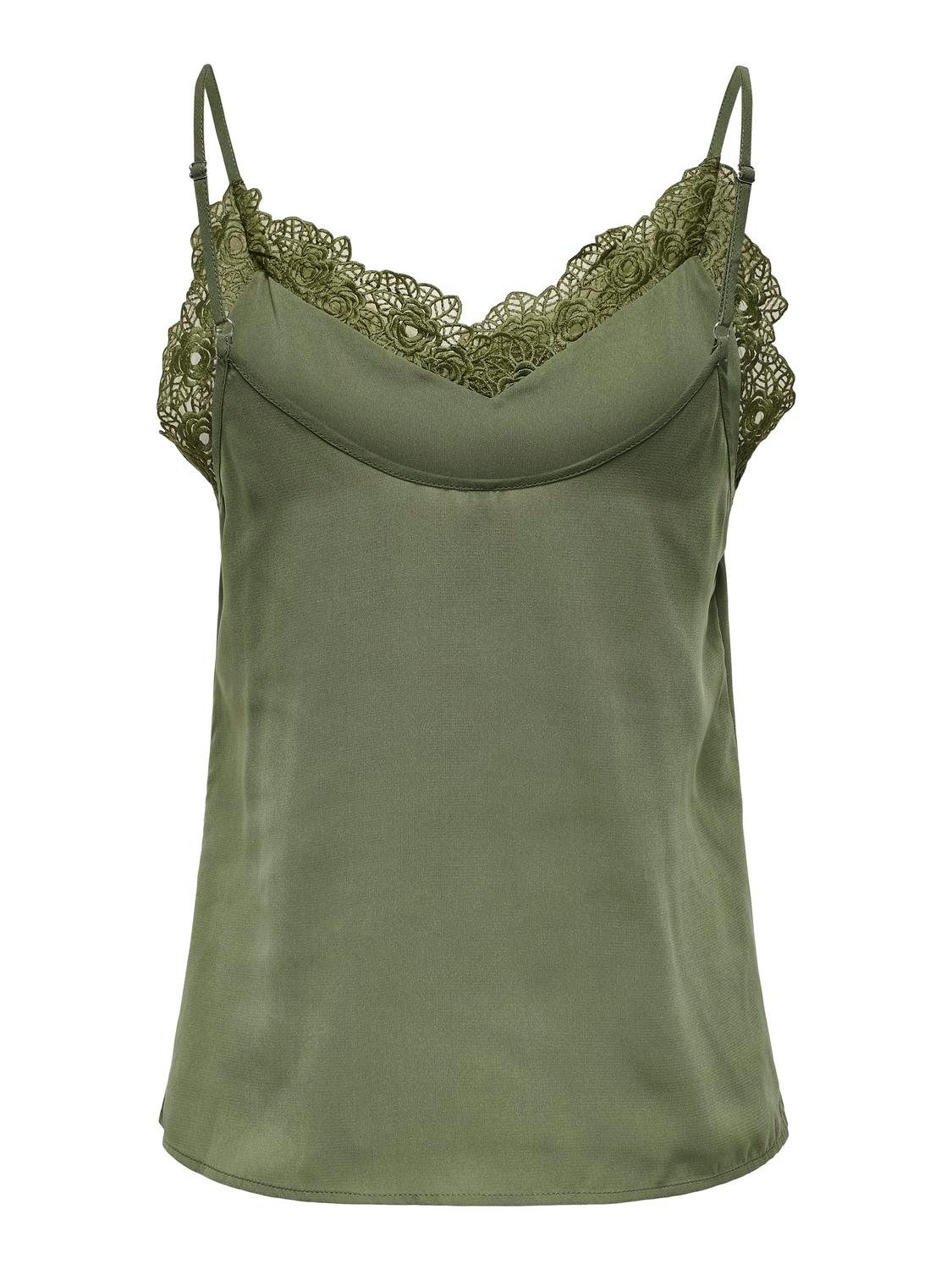 ONLY Spaghettitop ONLELLEY FR LACE SINGLET günstig online kaufen