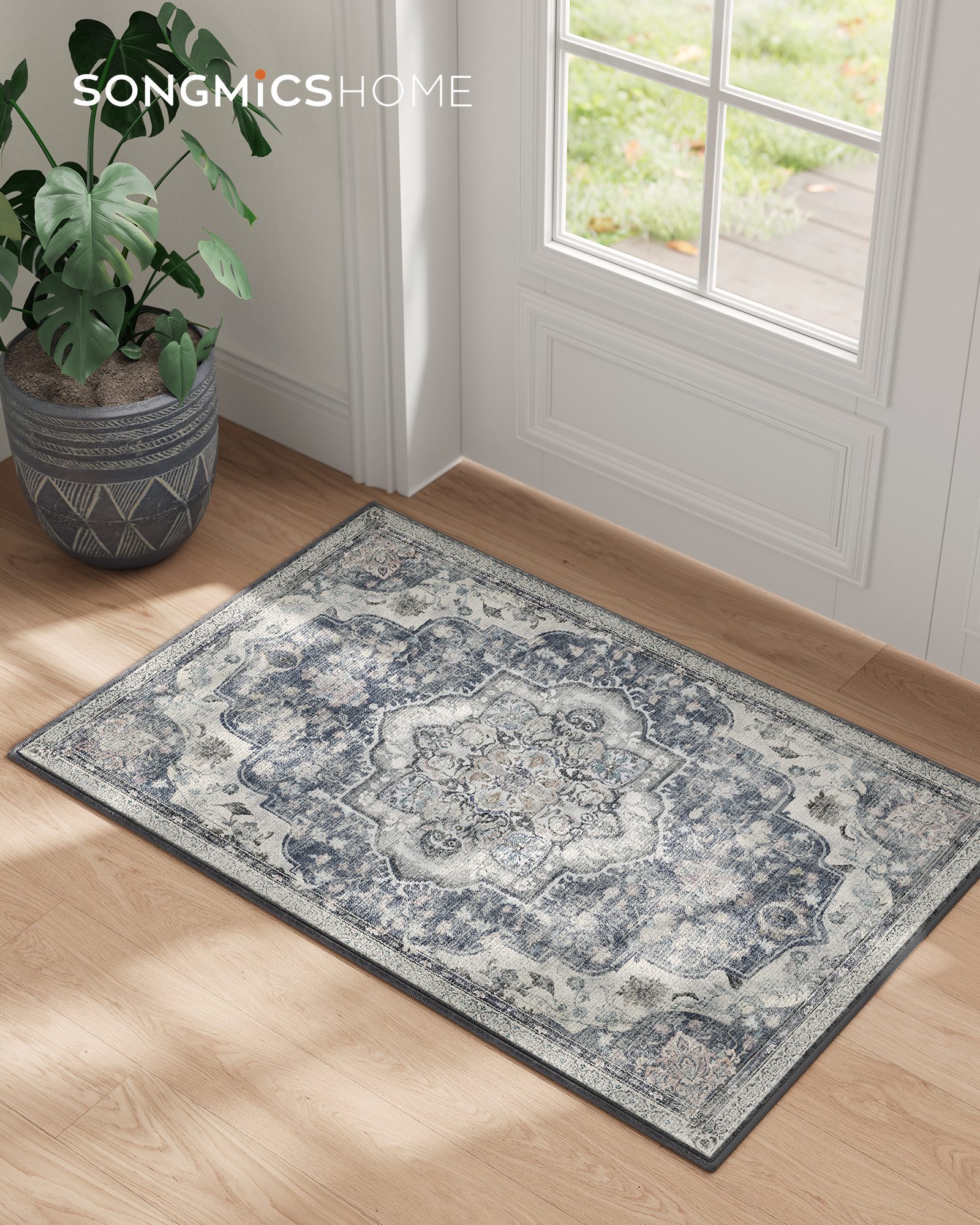 SONGMICS HOME Teppich Wohnzimmerteppich, rechteckig, Höhe: 10 mm, Wohnzimme günstig online kaufen