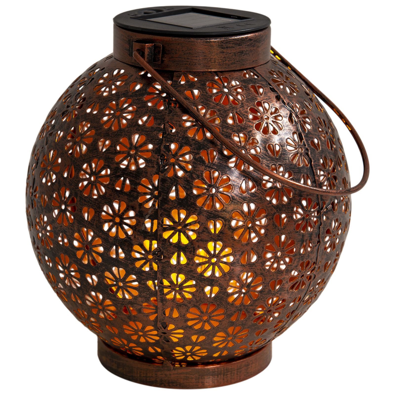 bmfversand LED Solarleuchte Solarleuchte Garten Laterne 2er Set Kugel