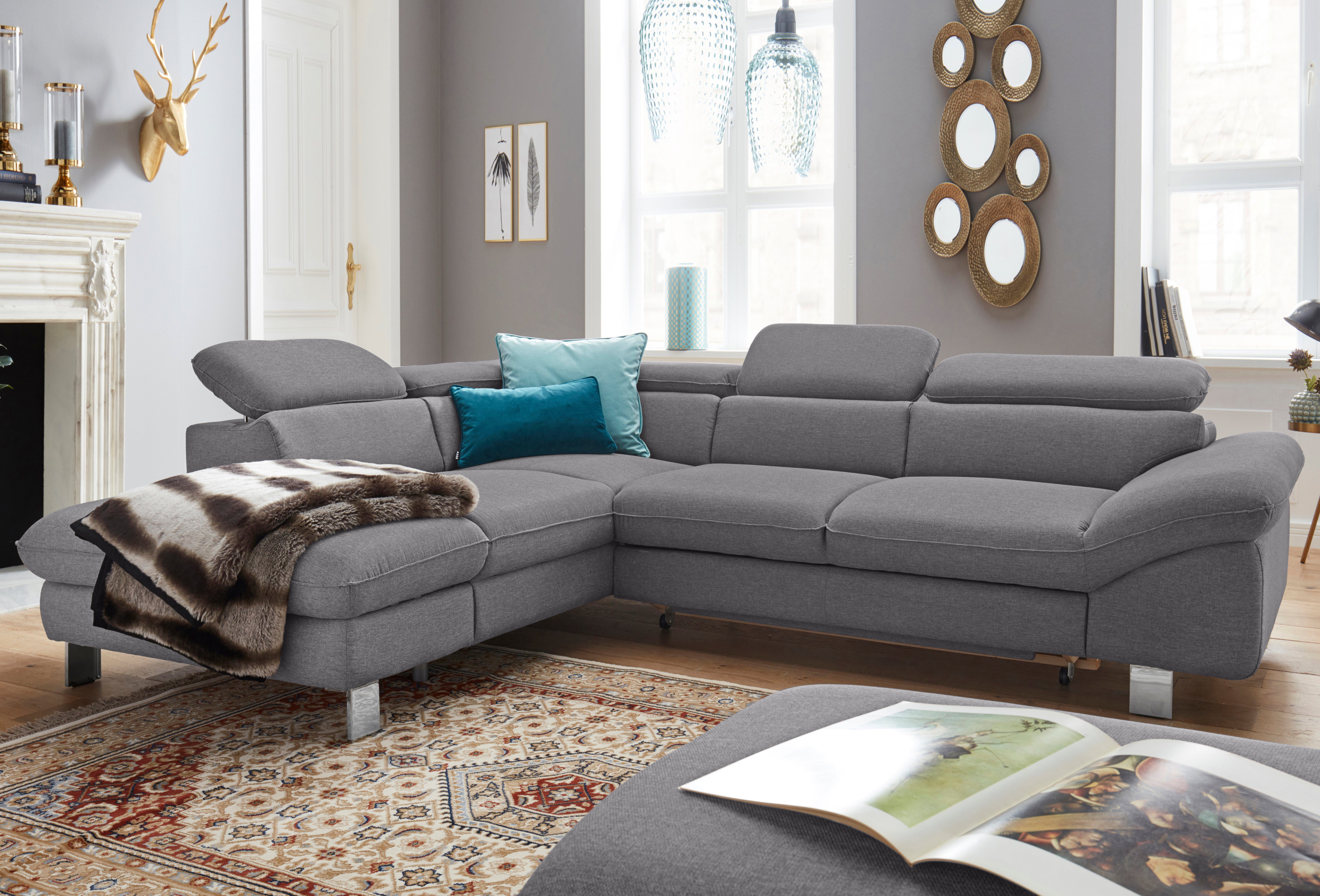 COTTA Ecksofa Driver L-Form, mit Kopfteilverstellung, günstig online kaufen
