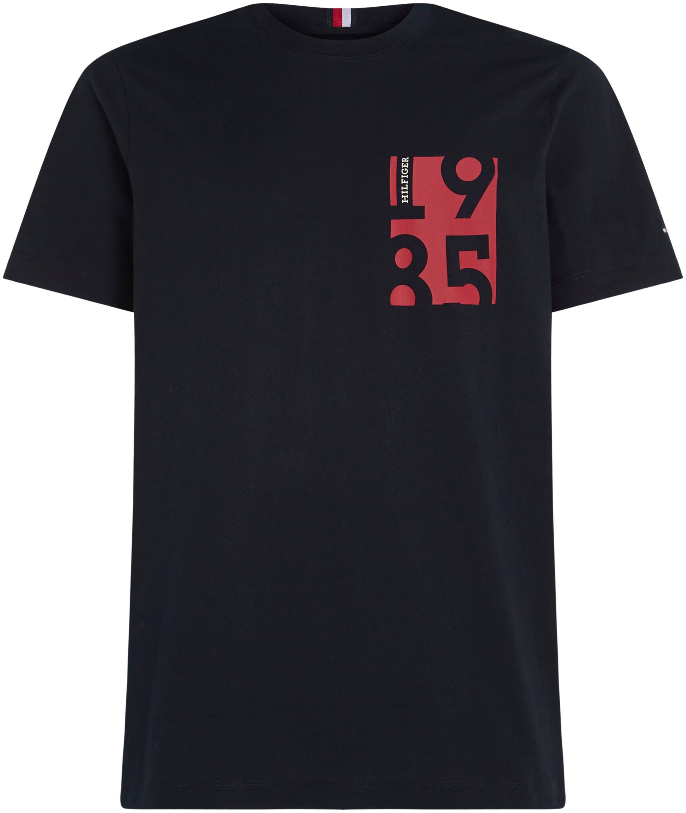 TEE-B Sky & PRINT BT-CHEST Desert Tommy T-Shirt Big Tall Hilfiger